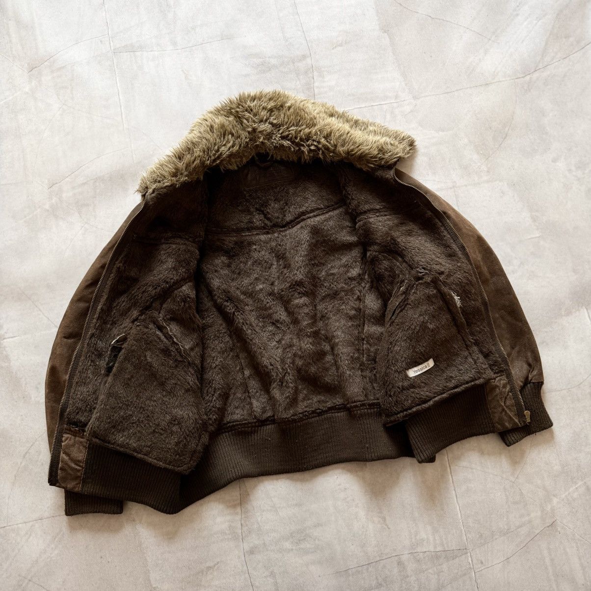 Hysteric Glamour × Undercover Leather Y2K Bomber Jacket Fur LGB If Six Was Nine Vibe Size L / US 10 / IT 46 - 7 Thumbnail