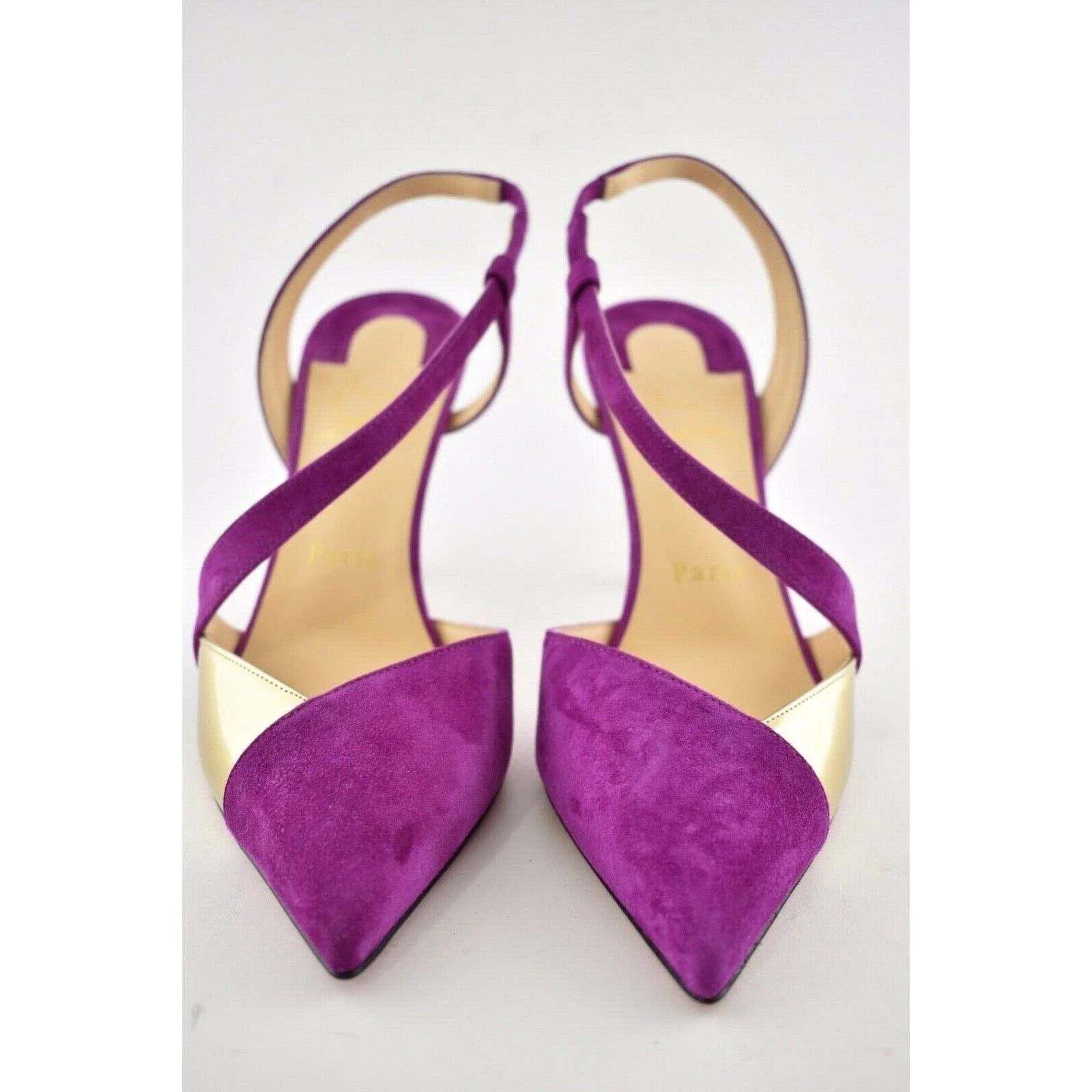 Christian Louboutin Christian Louboutin Platina 85 Pink Richelieu Cross Strap Size US 10 / IT 40 - 5 Thumbnail