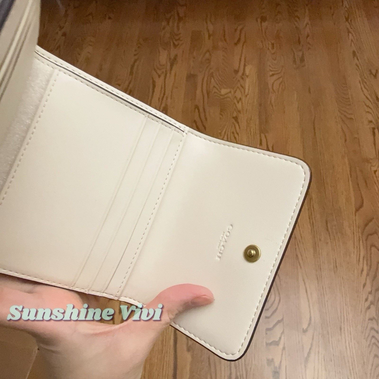 Coach NWT COACH Mila Small Flap Wallet With Sticker Chalk CCD00 Size ONE SIZE - 10 Thumbnail