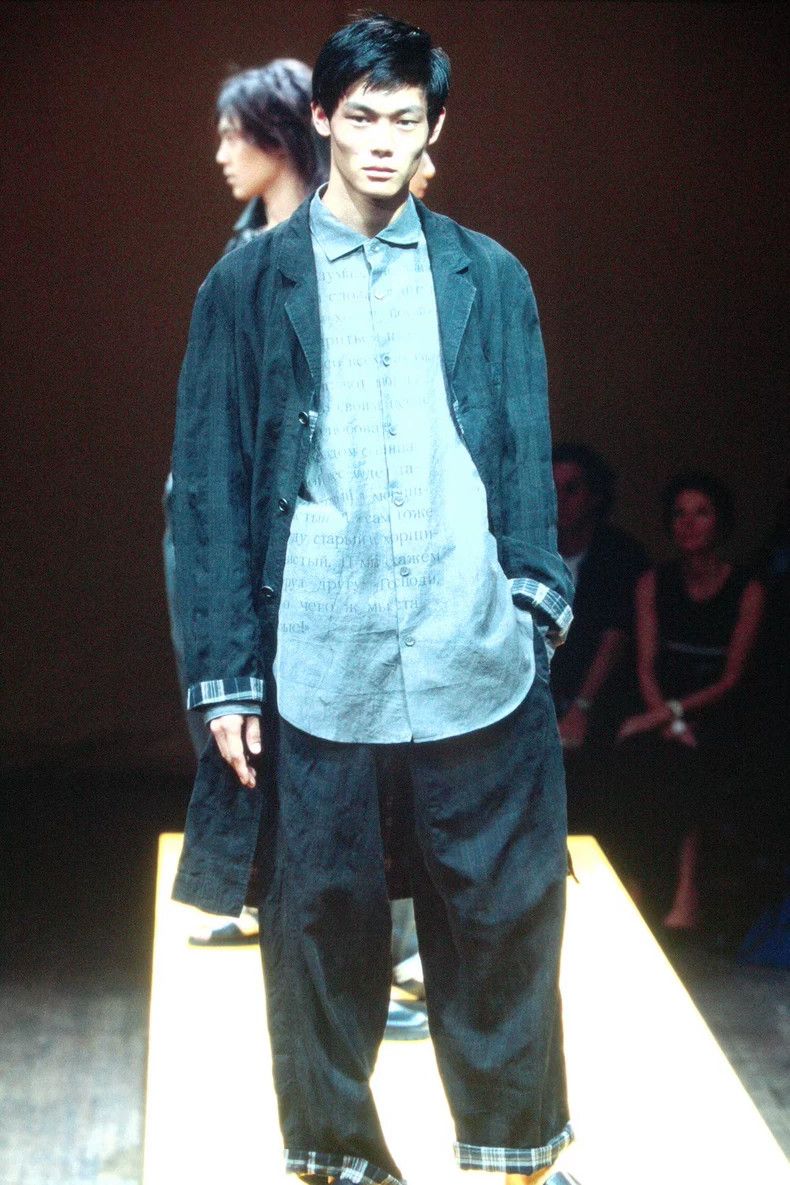 Yohji Yamamoto Yohji Yamamoto 00SS delinquent double-sided plaid long jac Size US L / EU 52-54 / 3 - 3 Thumbnail