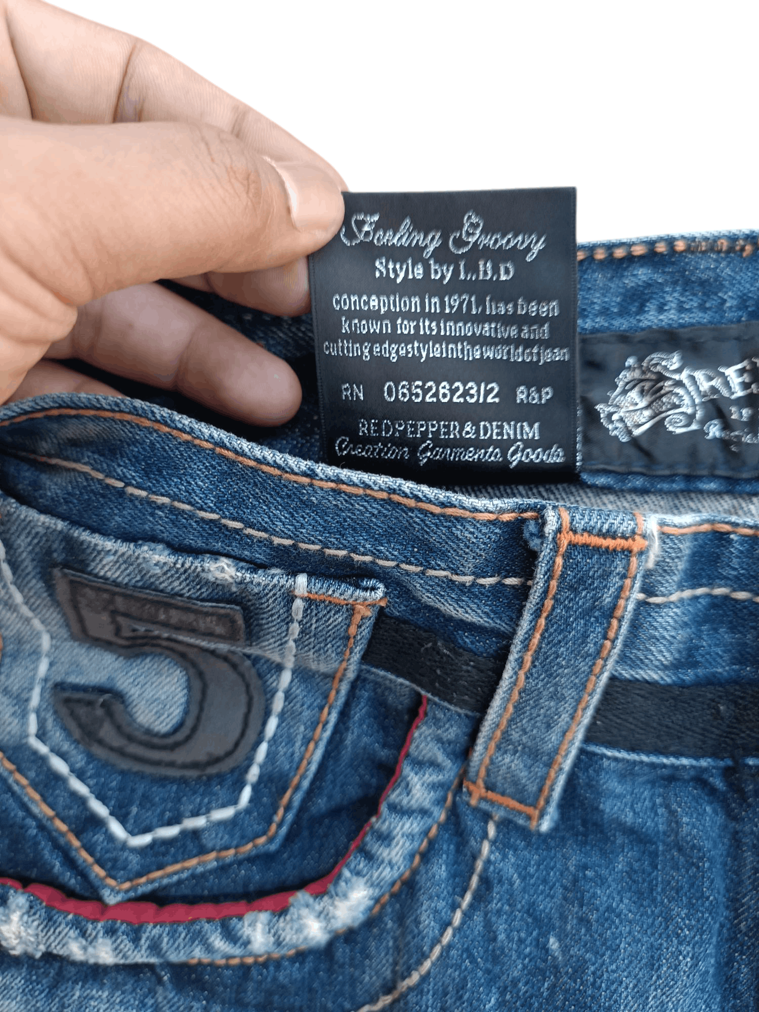 Japanese Brand Japan RedPepper Distressed Seditionaries Rare Design Denim Size US 30 / EU 46 - 13 Thumbnail