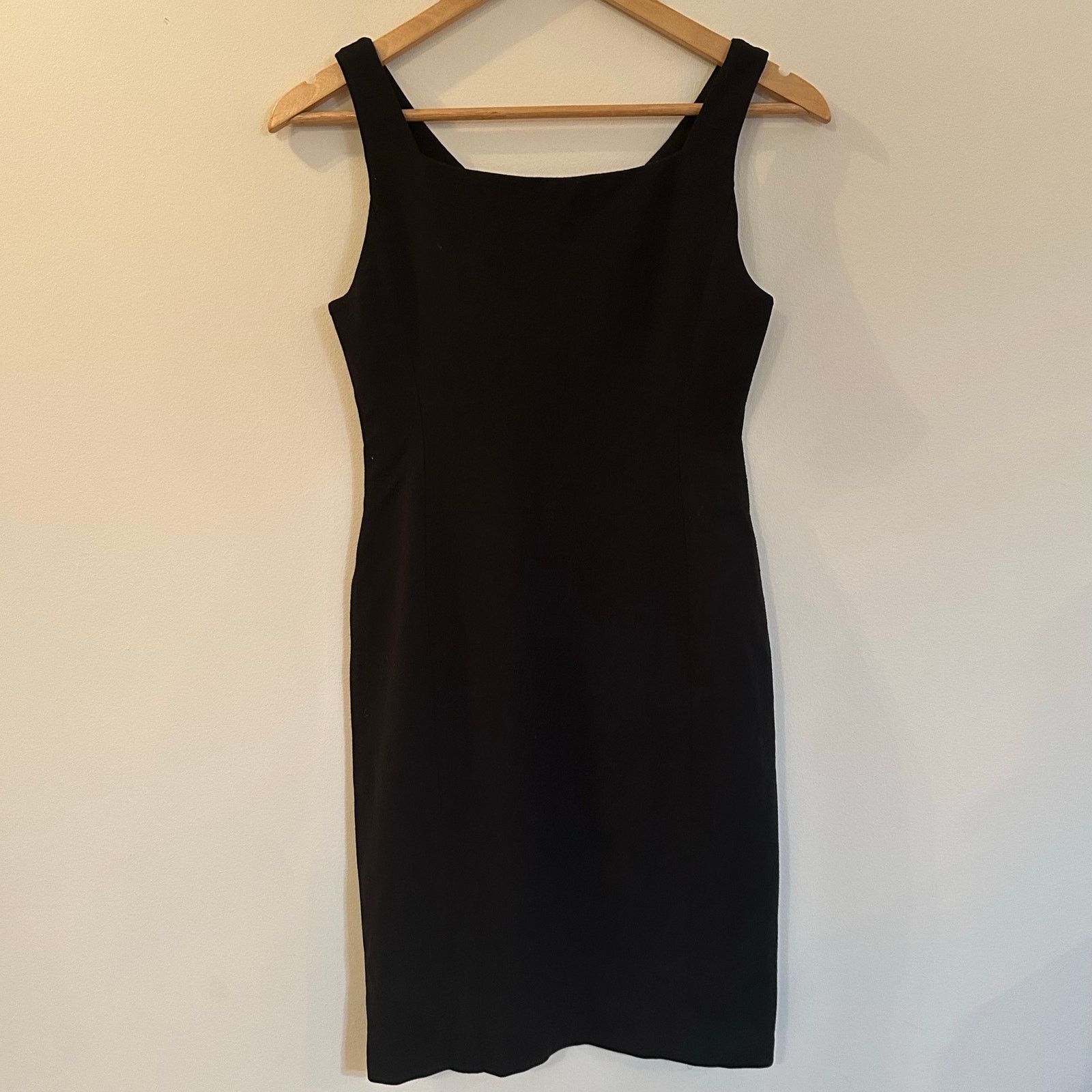 Eileen Fisher Eileen Fisher Black Ponte Knit V Neck Dress Sleeveless Sz PP Size XS / US 0-2 / IT 36-38 - 4 Thumbnail