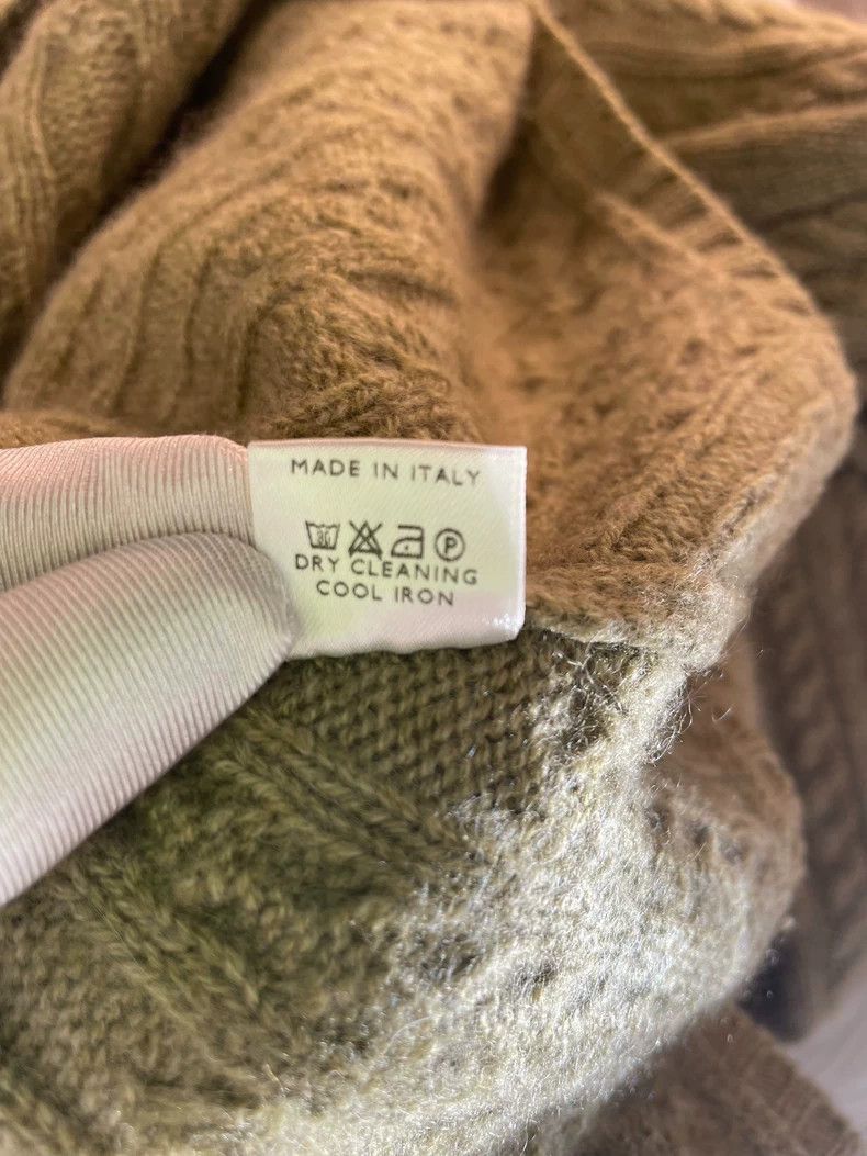 Loro Piana Loro Piana Green Cashmere Cable Sweater- Size US L / EU 52-54 / 3 - 2 Thumbnail