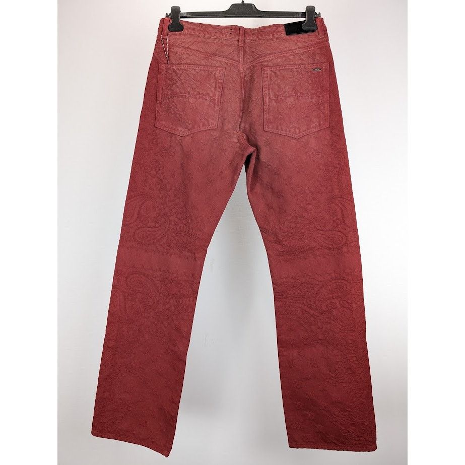 Amiri o1rshd1 Bandana Jacquard Pant in Sun Dried Tomato Size US 32 / EU 48 - 11 Thumbnail