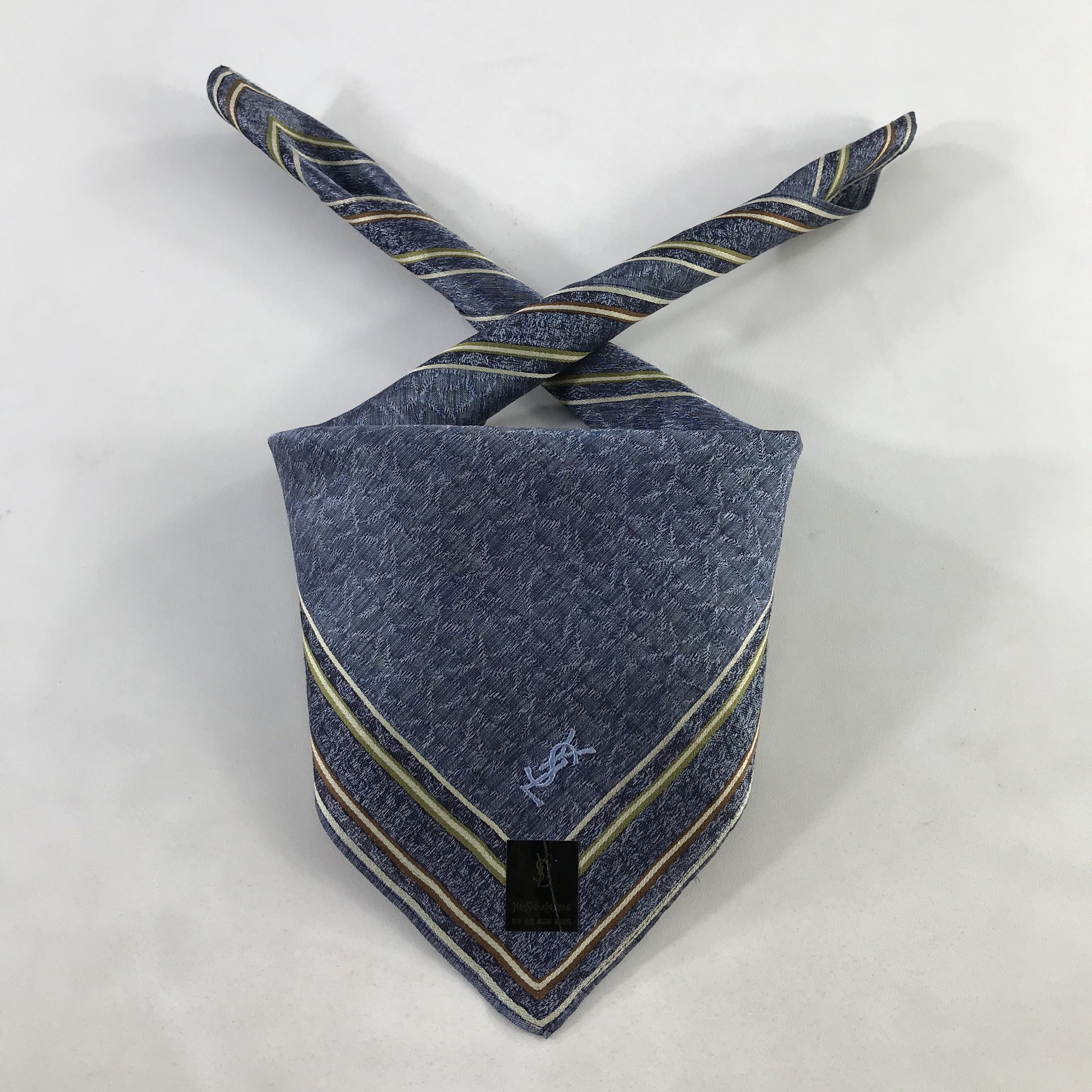 Vintage × Yves Saint Laurent Yves Saint Laurent Bandana / Handkerchief/Neckerchief -S1059 Size ONE SIZE - 3 Thumbnail