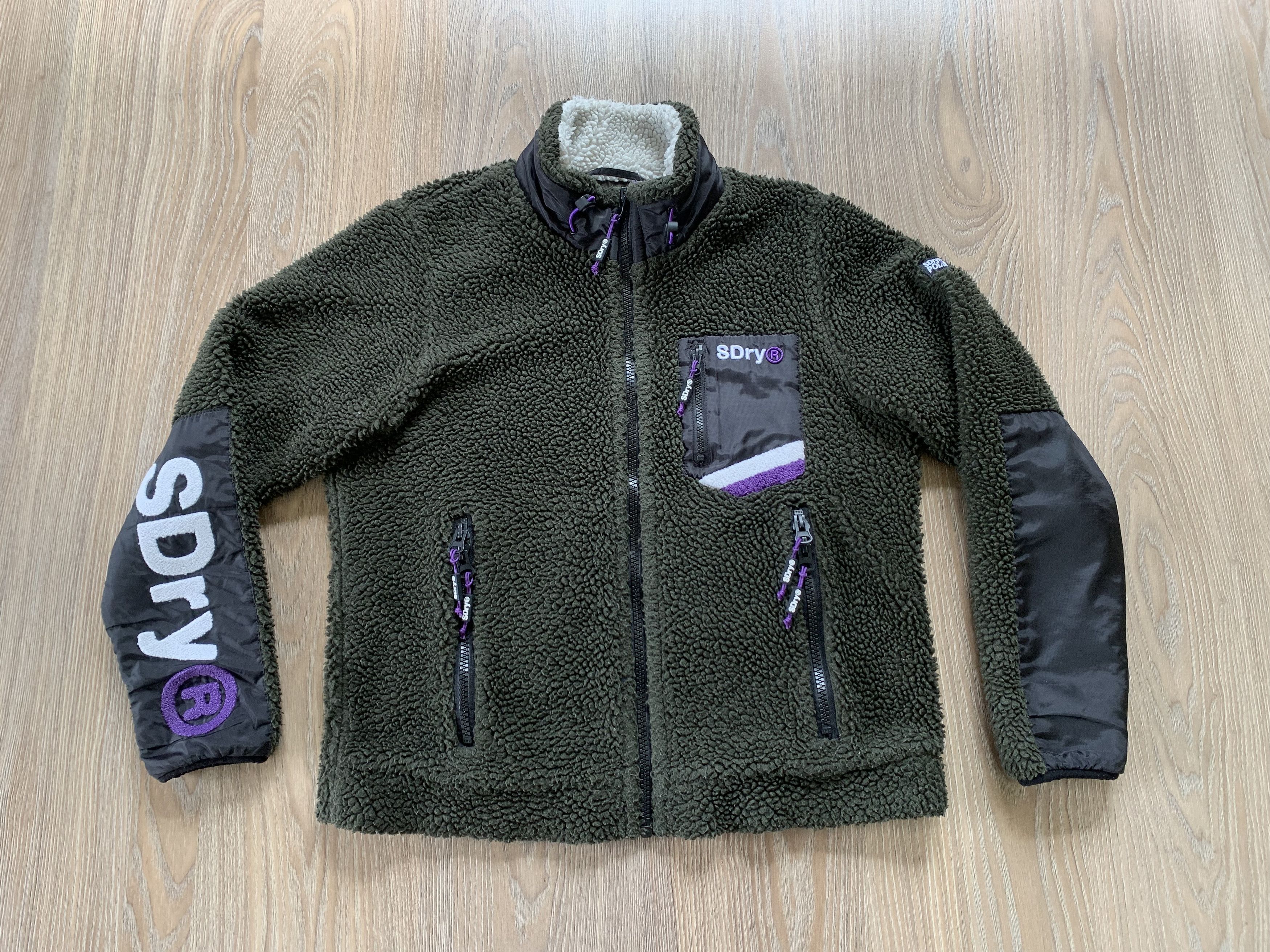 Japanese Brand × Superdry Superdry Polar Heavy Womens Zip Celsius Sherpa Size L / US 10 / IT 46 - 2 Thumbnail