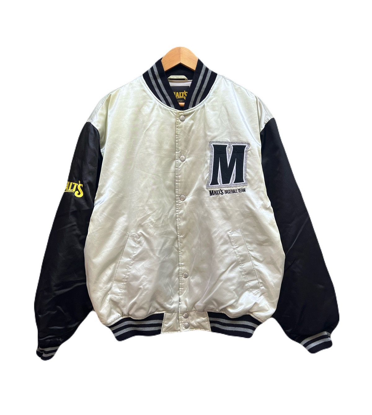 MLB Vintage 90s Malts Baseball Team Bombers Jacket Size US L / EU 52-54 / 3 - 1 Thumbnail