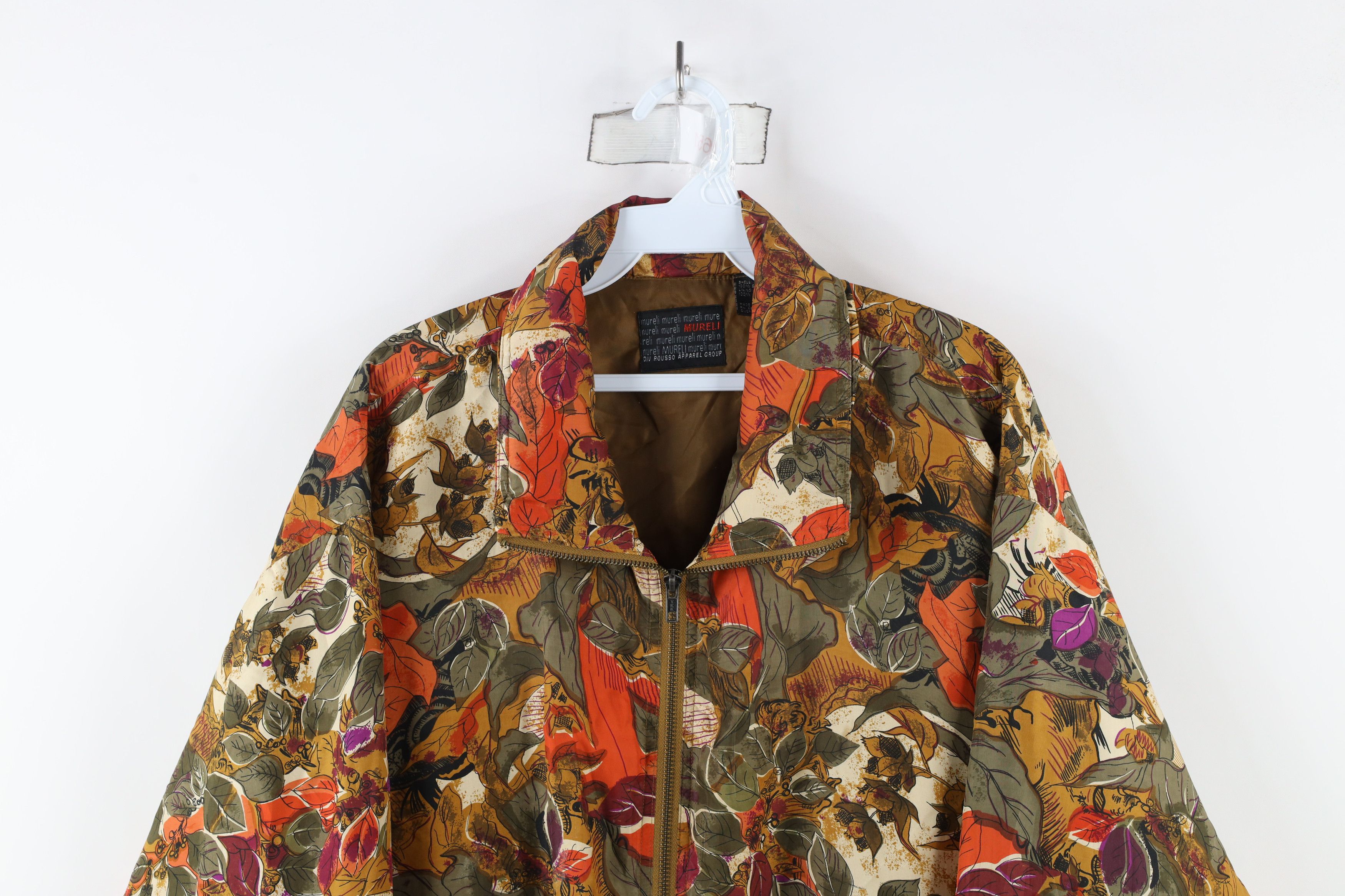 Vintage Vintage 90s Streetwear Flower Full Zip Bomber Jacket Coat Size M / US 6-8 / IT 42-44 - 2 Thumbnail