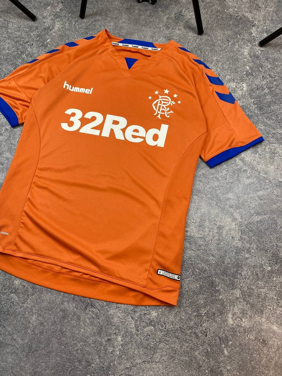 Hummel FC Glasgow Rangers Soccer jersey hummel orange 32RED Size US S / EU 44-46 / 1 - 3 Thumbnail