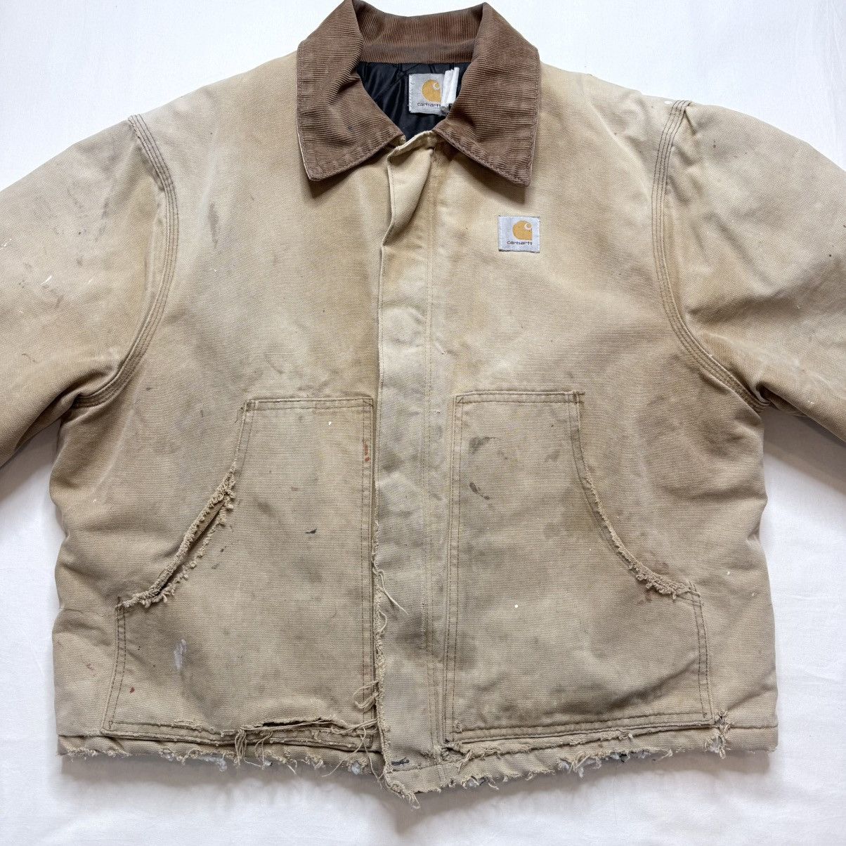Carhartt Vintage 90s Carhartt Arctic Detroit J02 BRN Thrashed Jacket Size US L / EU 52-54 / 3 - 2 Thumbnail