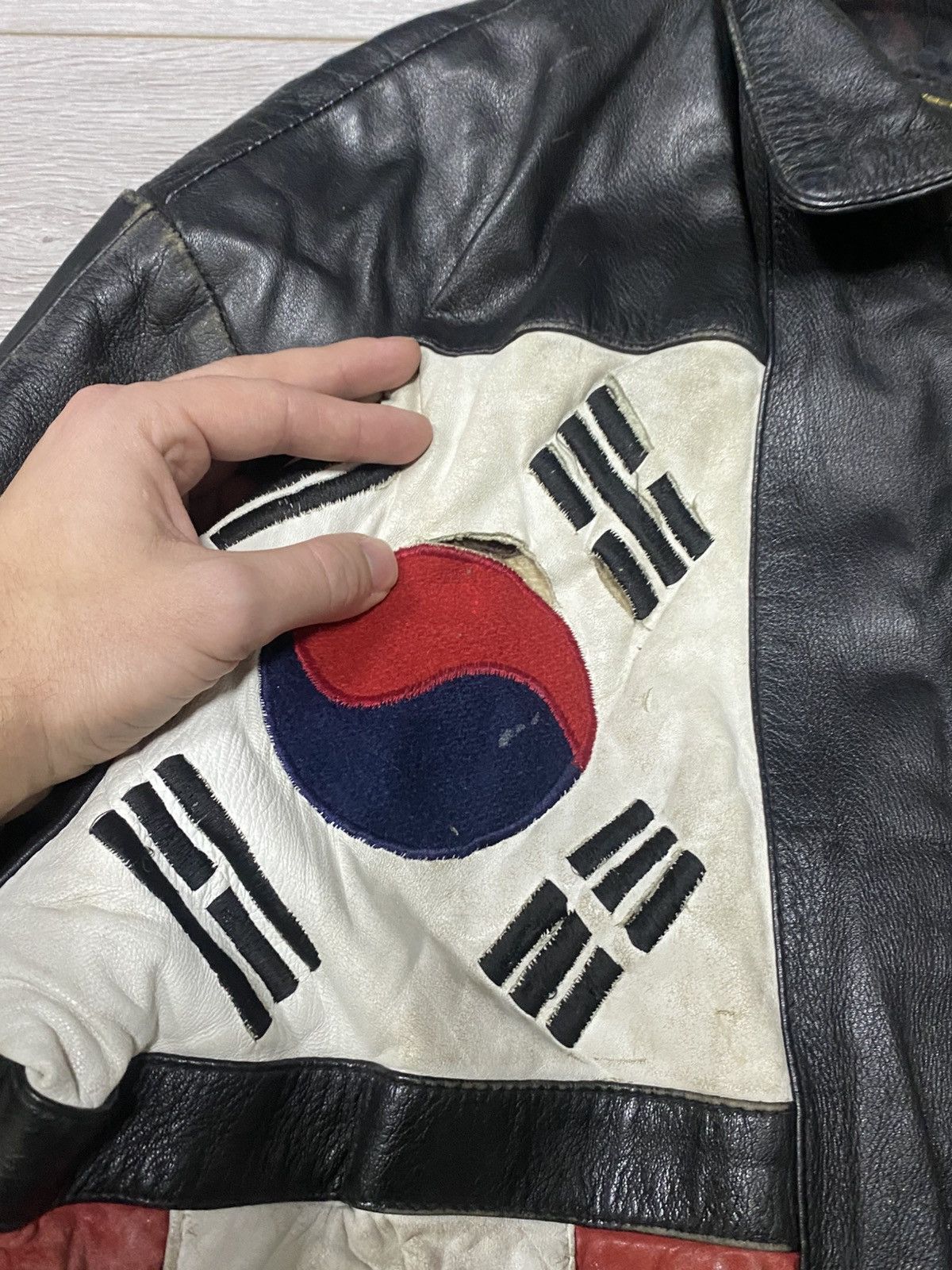 Other A.D.A World Flags Leather Jacket distressed Size US M / EU 48-50 / 2 - 5 Thumbnail