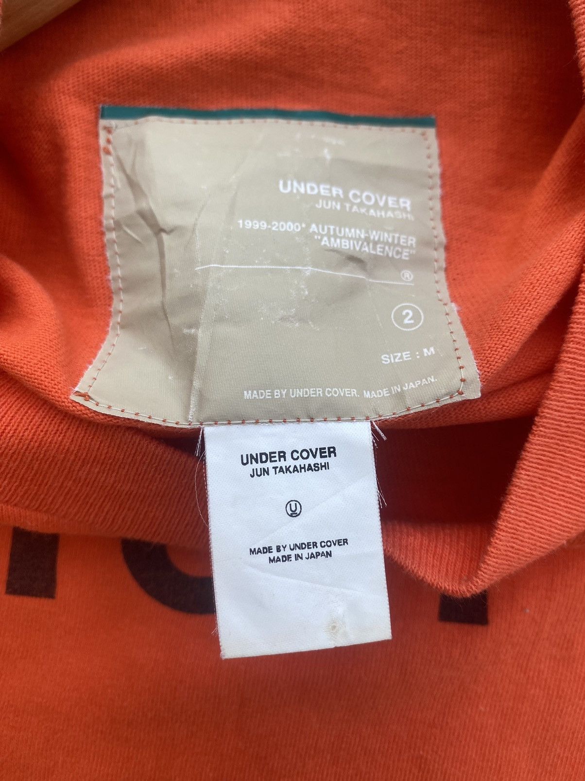 Undercover Rare Undercover 1999-2000 Autumn Winter Ten Tshirt Size US M / EU 48-50 / 2 - 12 Thumbnail