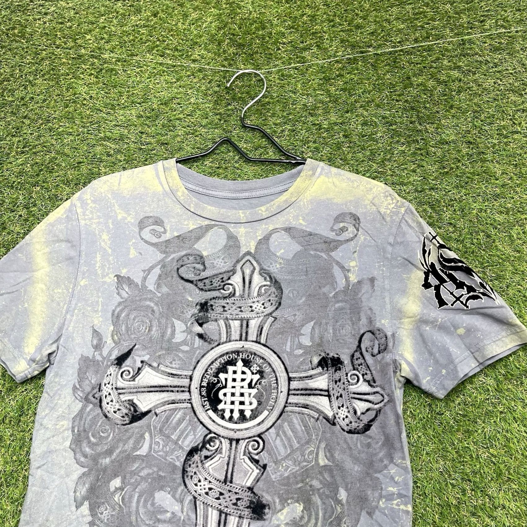 Affliction Affliction Y2K Shirt Mens S Cross MMA Elite Style Warrior Soul JNCO Wings Shirt Size US S / EU 44-46 / 1 - 3 Thumbnail