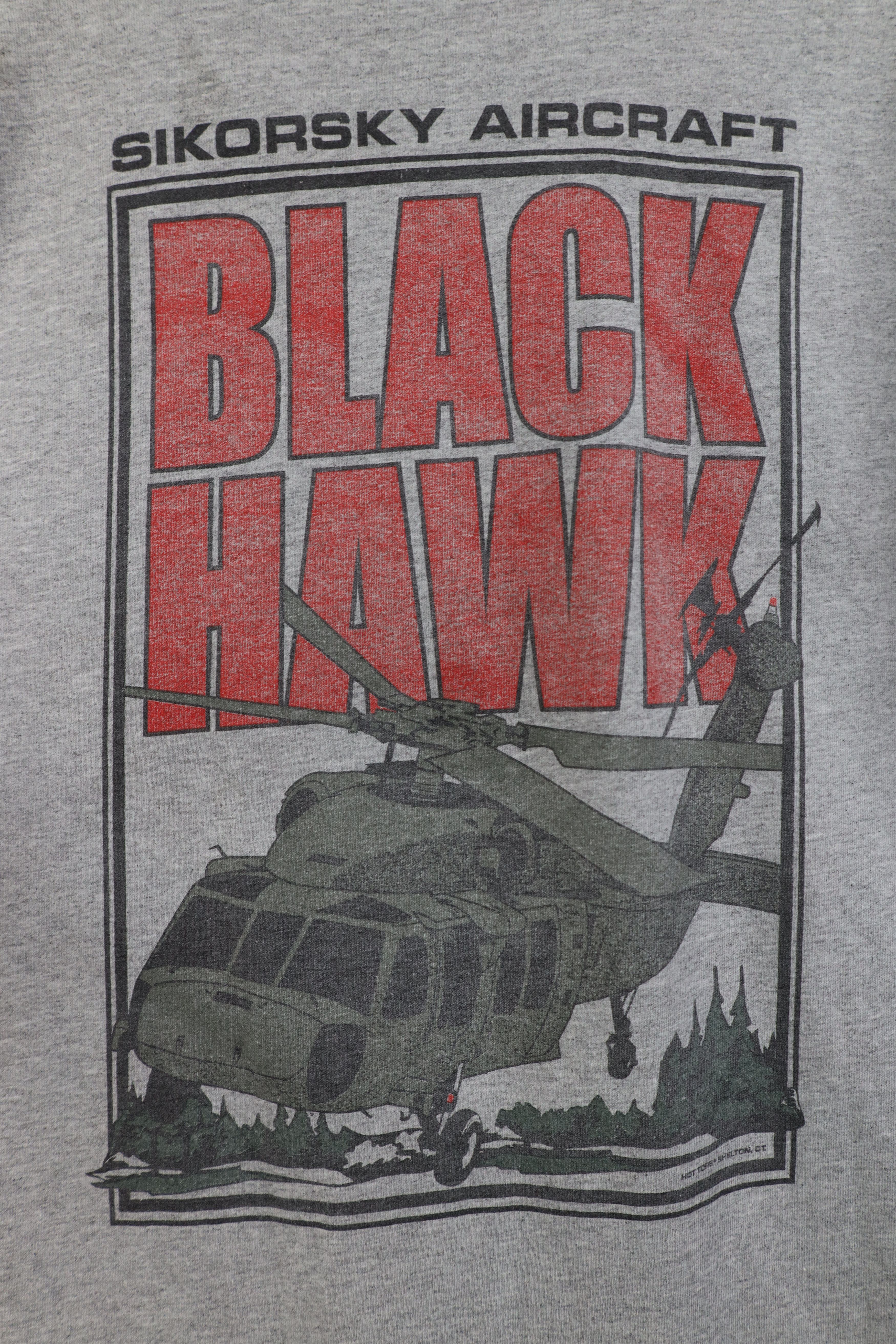 Vintage Vintage 90s Y2K Black Hawk Military Helicopter T-Shirt Size US L / EU 52-54 / 3 - 12 Thumbnail