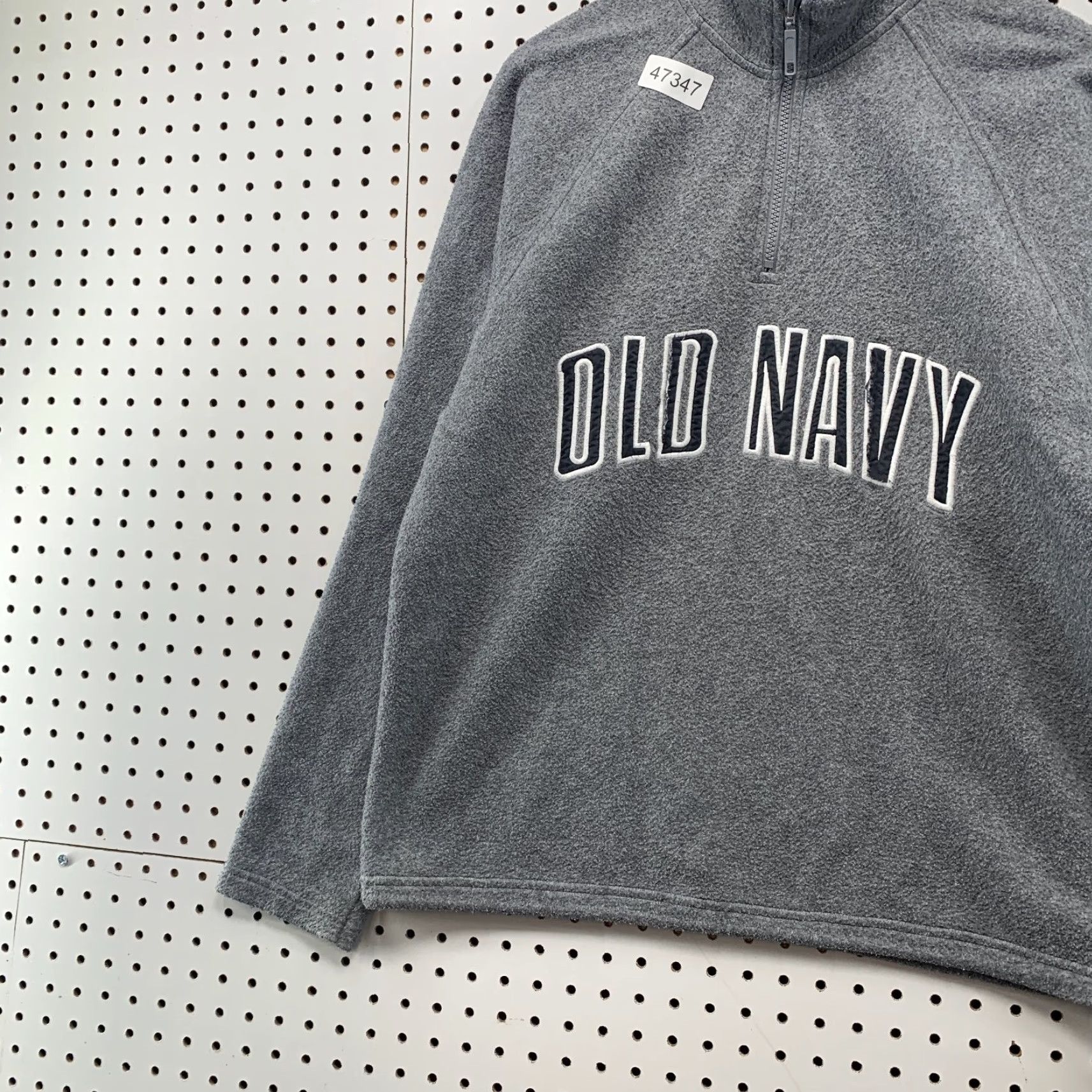 Old Navy VINTAGE Old Navy 1/4 Zip Sweater Mens M Gray 90s Distressed Spell Out 1/4 Zip Sweater Mens Gray 90s Size US M / EU 48-50 / 2 - 5 Thumbnail