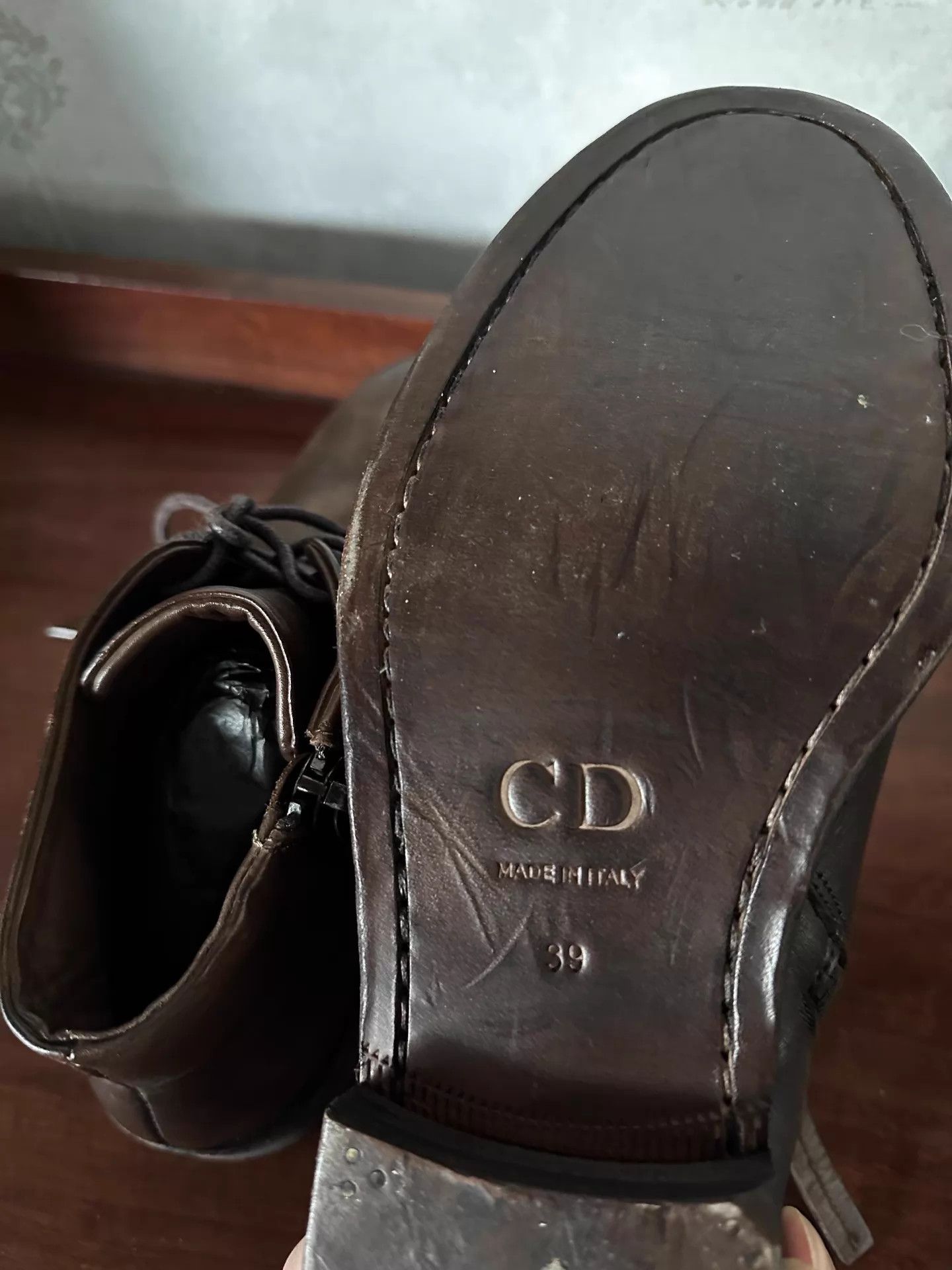 Dior Dior Homme Inside Zip Cowhide Distressed Midi-Calf Boot Size US 6 / EU 39 - 4 Thumbnail
