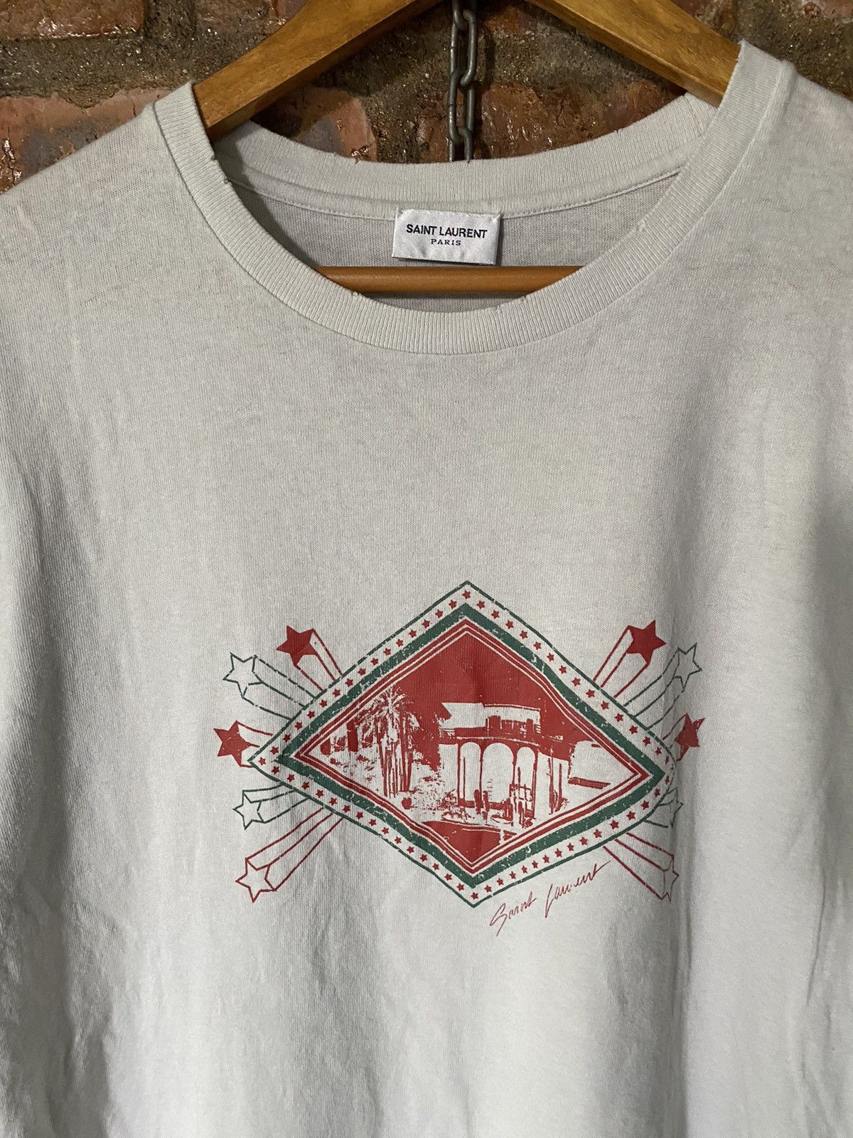 Saint Laurent Paris SS19 Saint Laurent Jardin Majorelle tee Size US M / EU 48-50 / 2 - 3 Thumbnail
