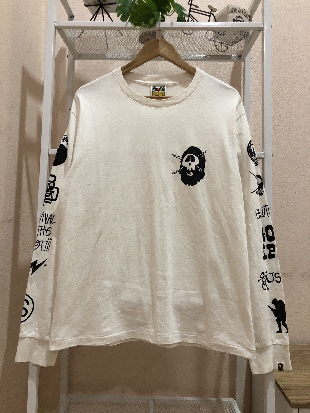 Bape × Stussy Bape x Stussy Long Sleeve Tee Size US L / EU 52-54 / 3 - 2 Thumbnail