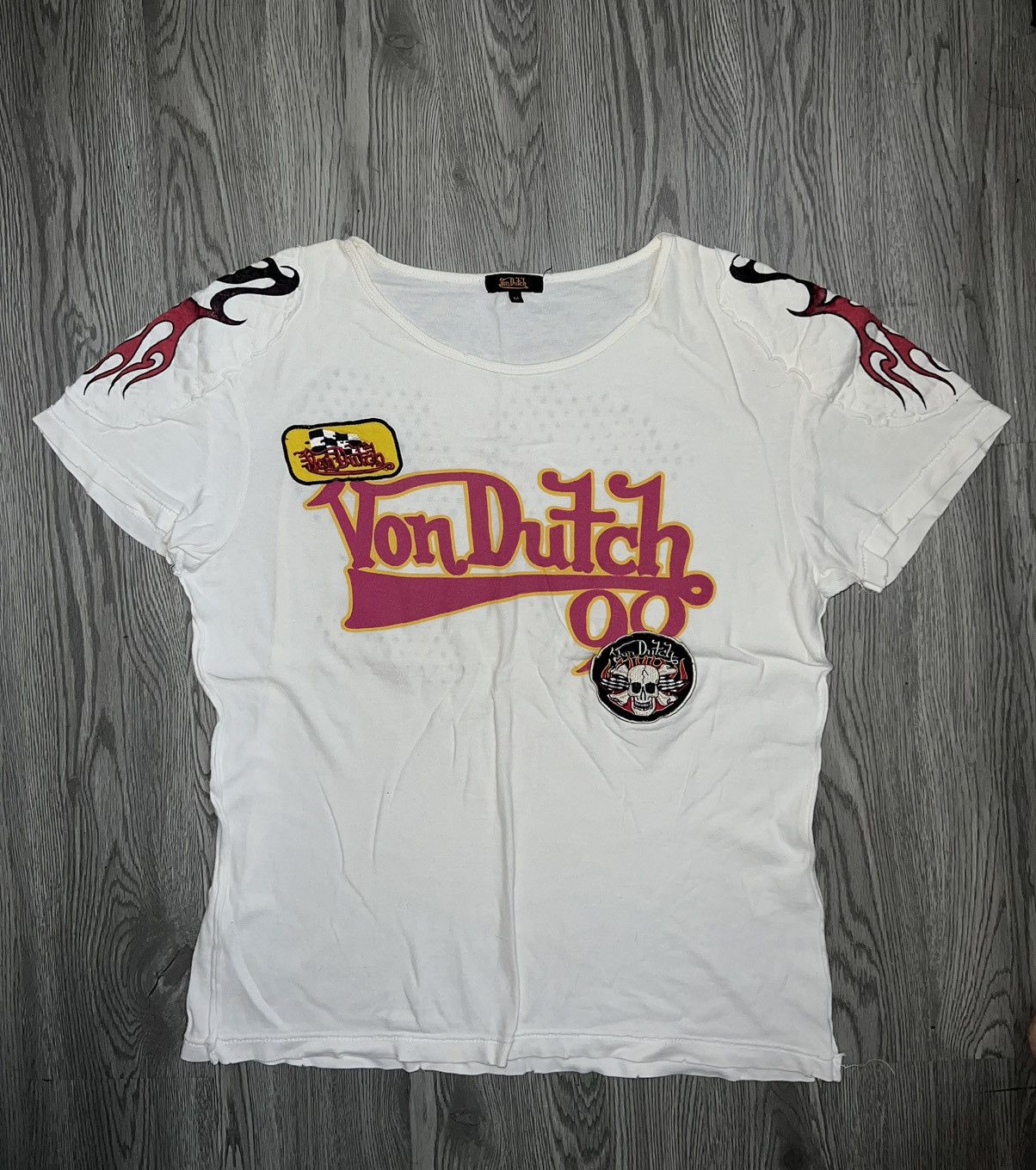 Von Dutch VonDutch flame skull tshirt ☠️ 🔥 Size US M / EU 48-50 / 2 - 3 Thumbnail