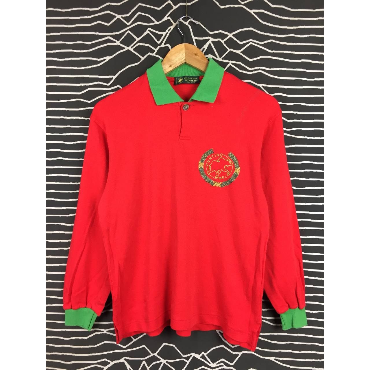 Other Hunting World New York Made In Italy Longsleeve Polo Tee Size US S / EU 44-46 / 1 - 1 Thumbnail