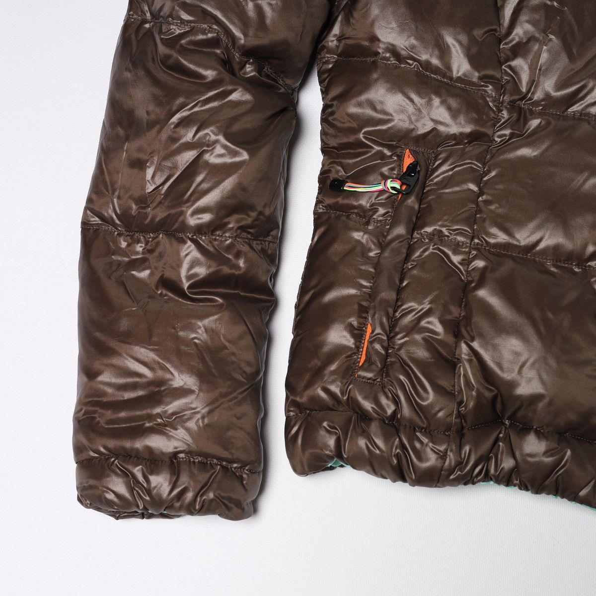 KJUS Kjus Reversible Down Puffer Jacket Brown Light Blue Ski Snow Size L / US 10 / IT 46 - 5 Thumbnail