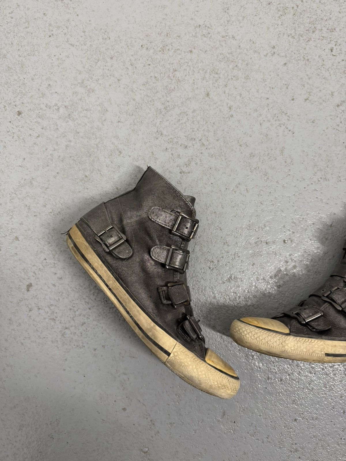 ASH Avant-garde Ash Leather Belted Sneakers Size US 7 / EU 40 - 3 Thumbnail