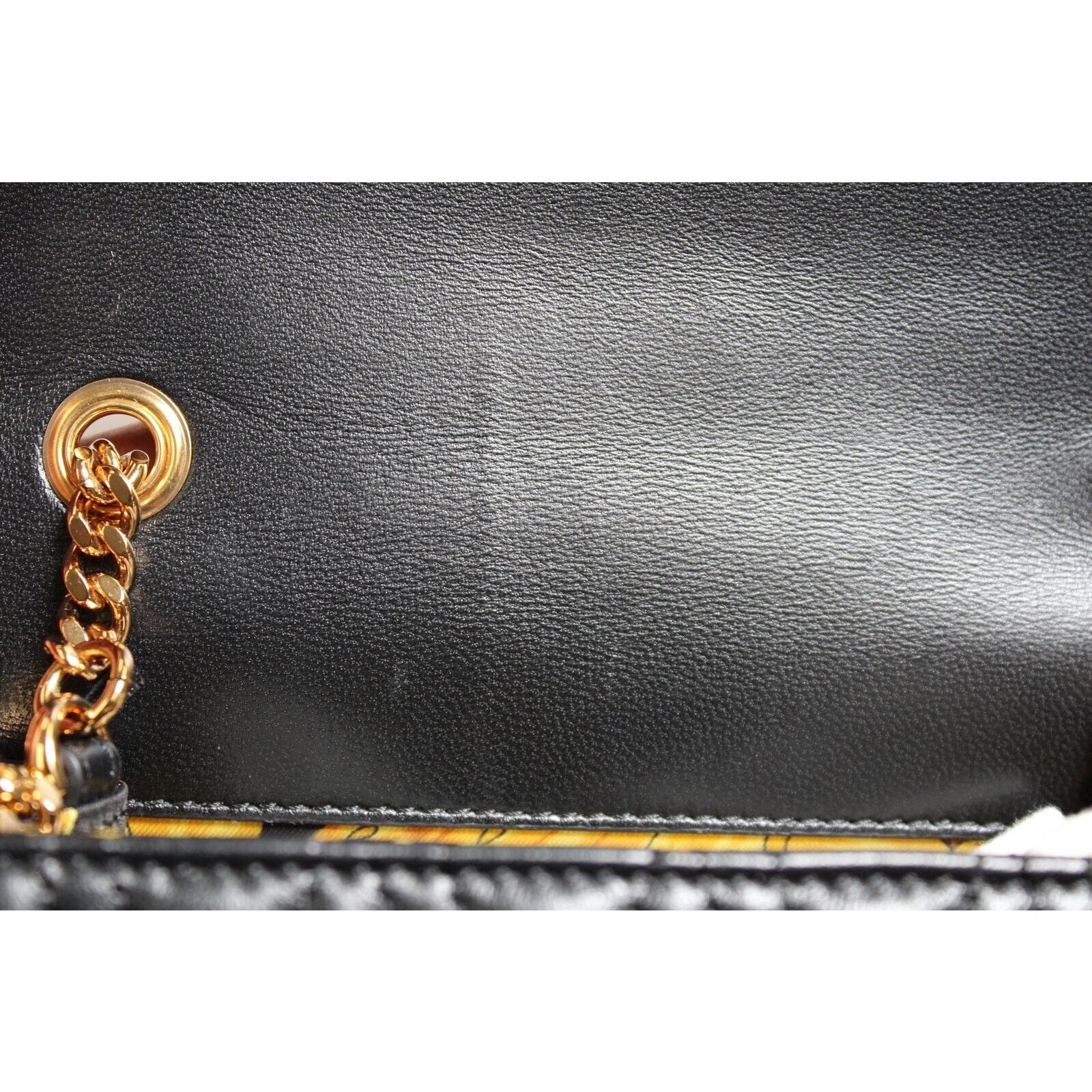 Versace Versace Virtus Quilted Leather Black Crossbody Bag DBFH821 Size ONE SIZE - 20 Thumbnail