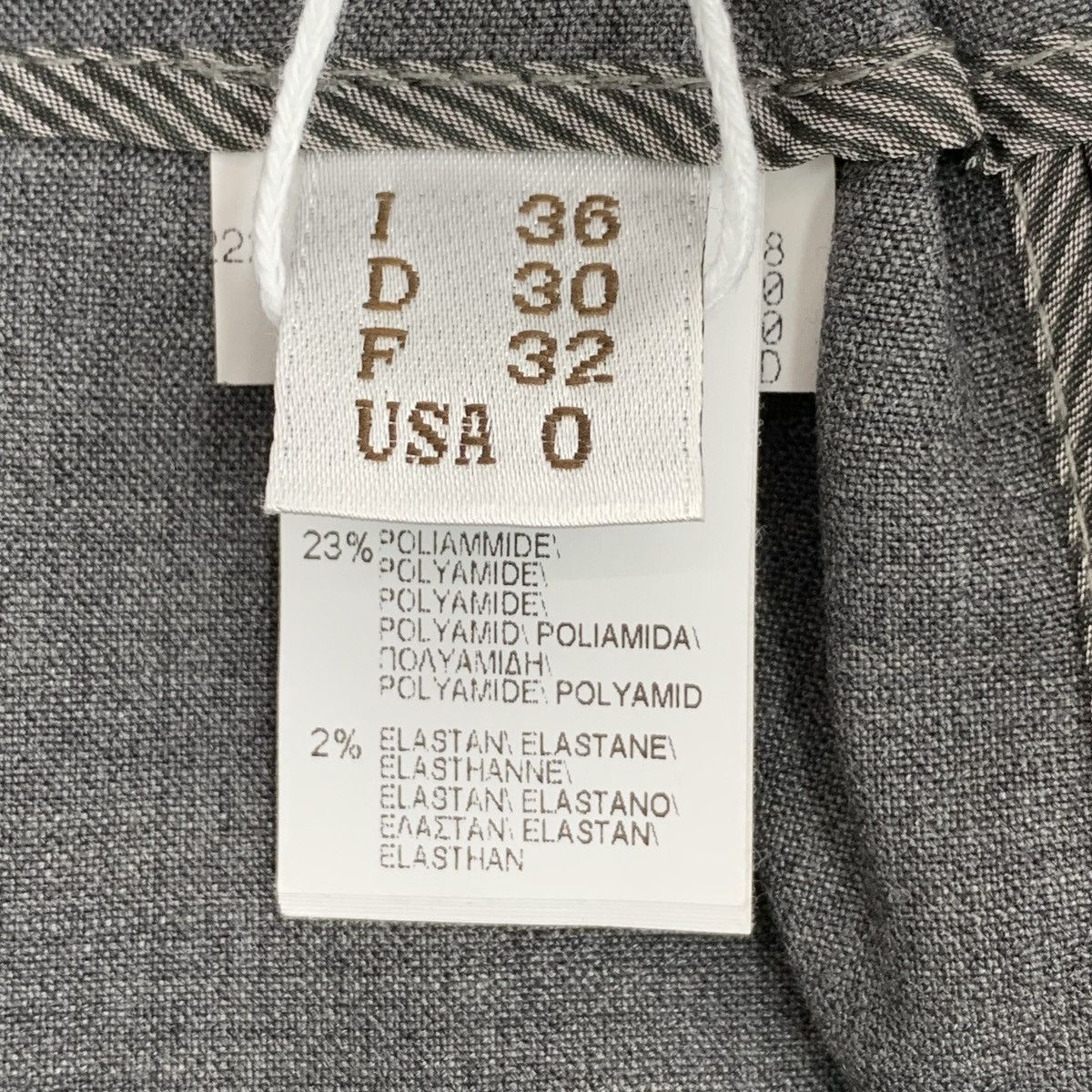 Brunello Cucinelli Brunello Cucinelli Grey Belt Detail Wool Trousers K26WX Size 26" / US 2 / IT 38 - 7 Thumbnail