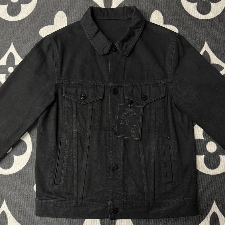 Louis Vuitton LV Black DNA Tag Denim Jacket Size US L / EU 52-54 / 3 - 1 Thumbnail