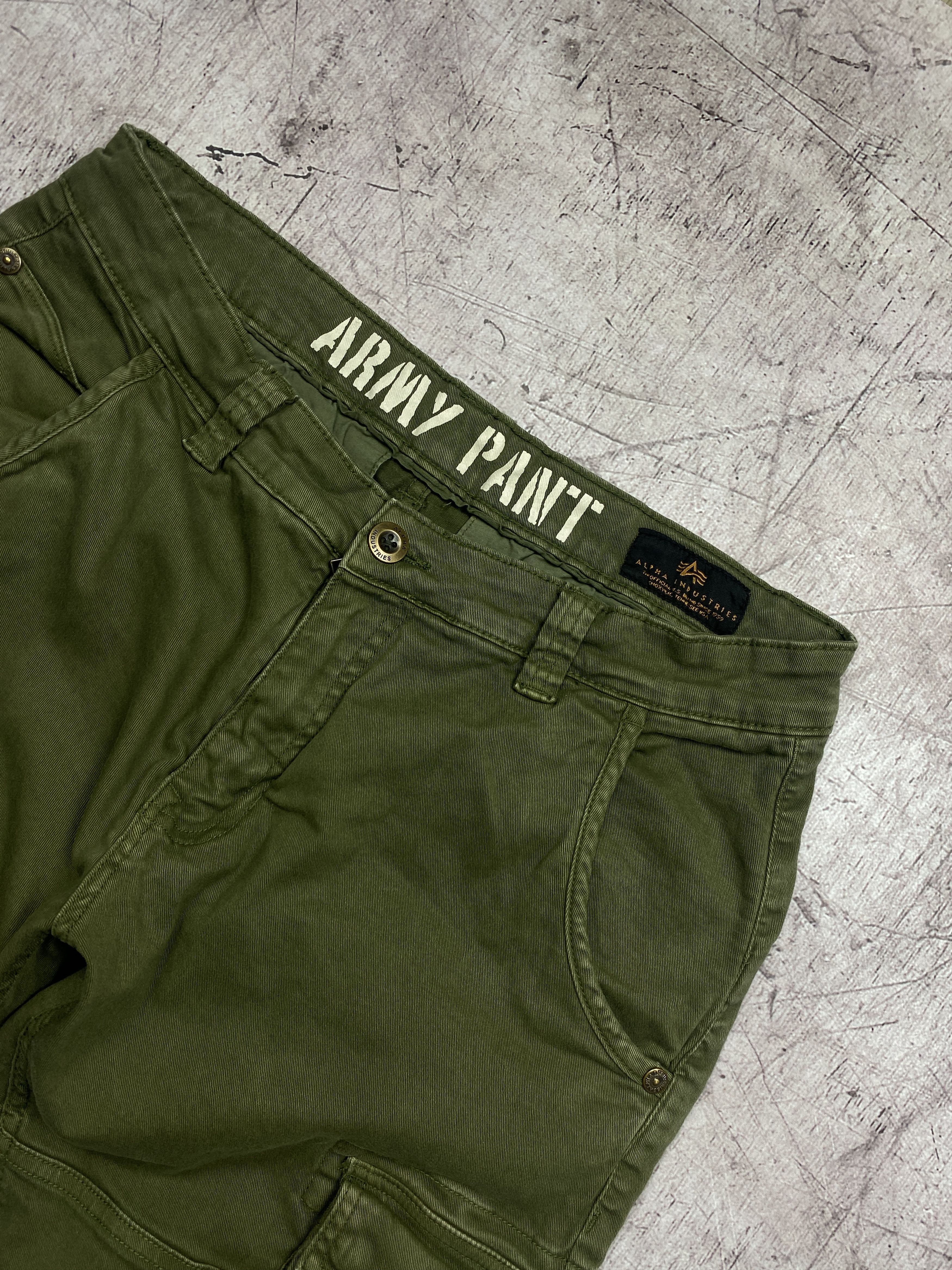 Alpha Industries Alpha Industries Vintage cargo military army pants Size US 33 - 2 Thumbnail