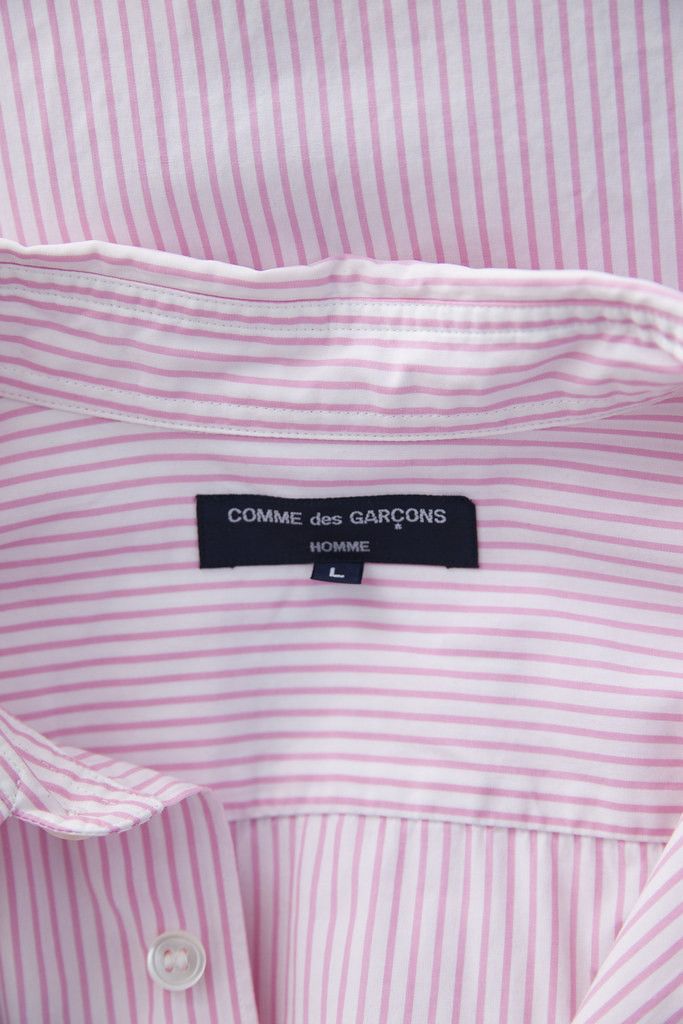 Comme des Garcons Homme 2008 pink striped shirt Size 40R - 6 Thumbnail