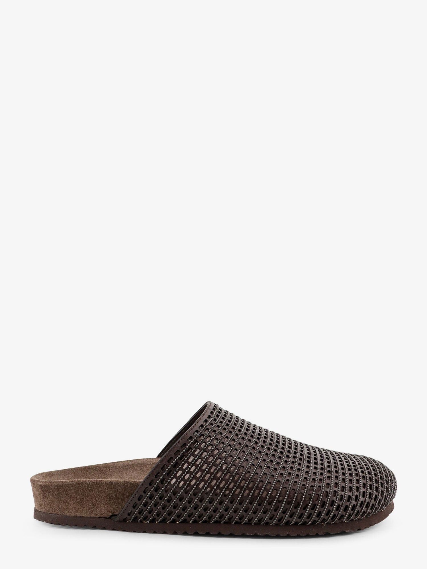 Brunello Cucinelli Brunello Cucinelli Leather sandals with Precious Net detail IT 38 Women - USA Tariffs Included Size US 8 / IT 38 - 1 Thumbnail