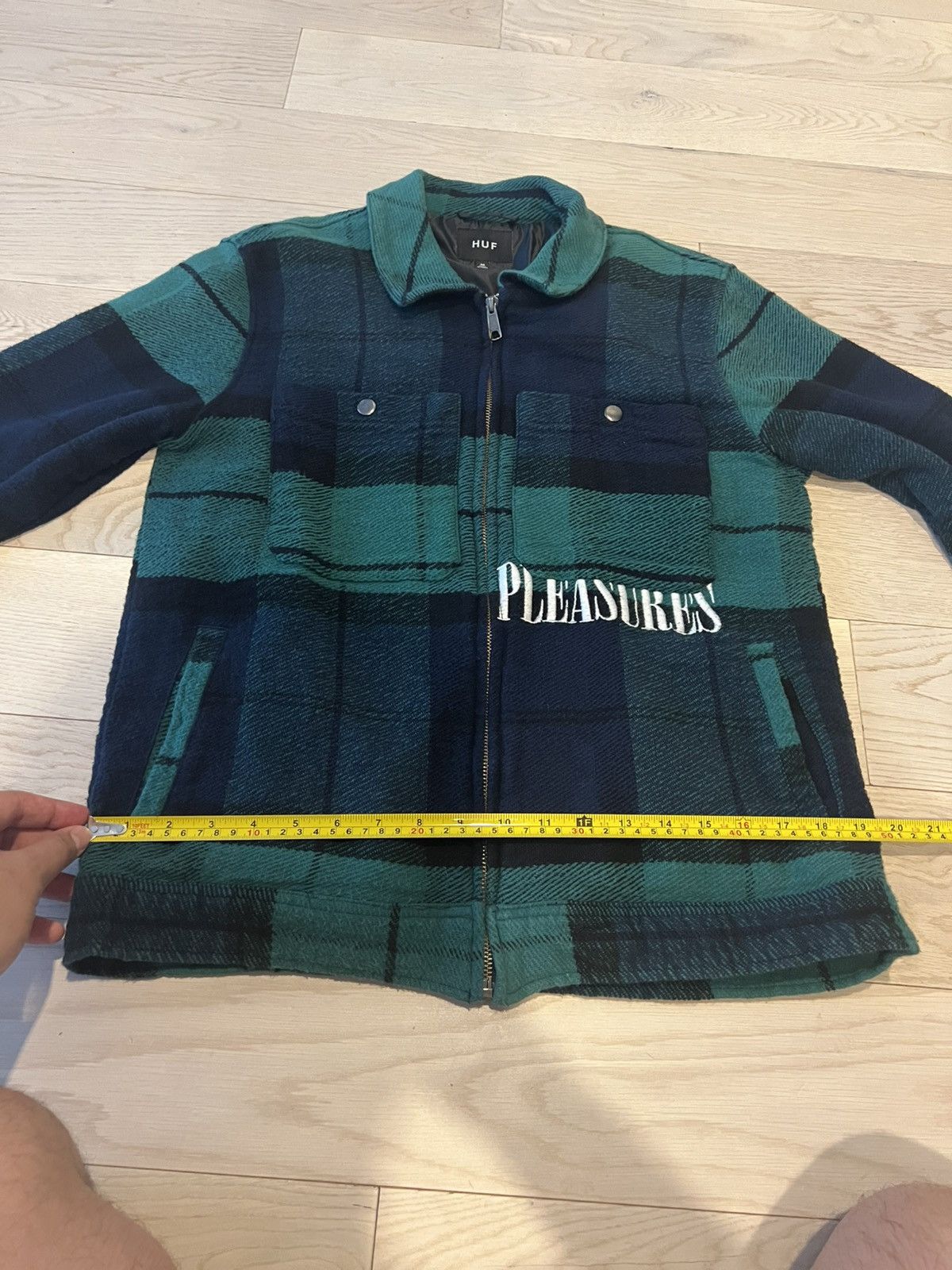 Huf × Pleasures HUF x Pleasures Blackwatch Work Jacket – Size M – Very Good Condition Size US M / EU 48-50 / 2 - 9 Thumbnail