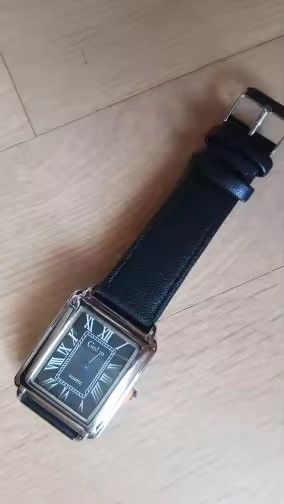 Japanese Brand Classic Roman Dial Quart Watch– Leather Strap Size ONE SIZE - 5 Thumbnail