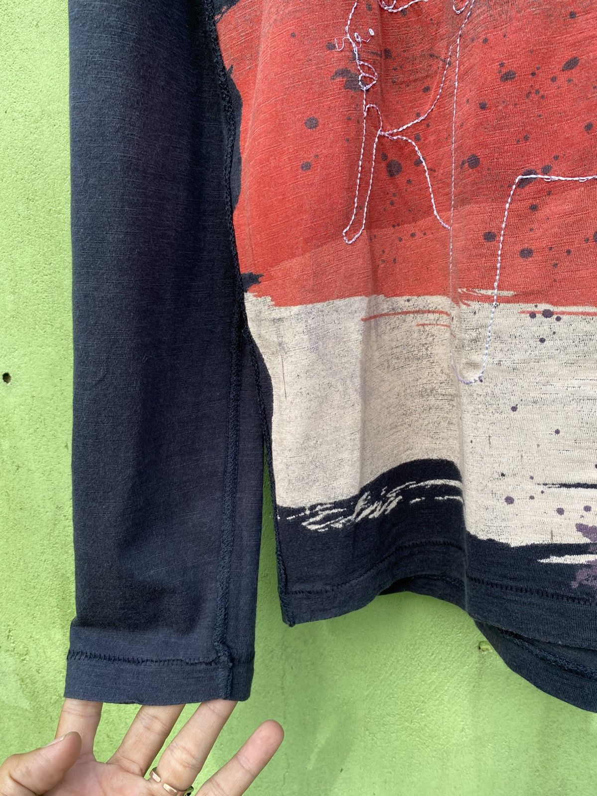 Desigual Desigual Avant-Garde Brushstroke Painted Face Graphic Shirt Size US M / EU 48-50 / 2 - 6 Thumbnail