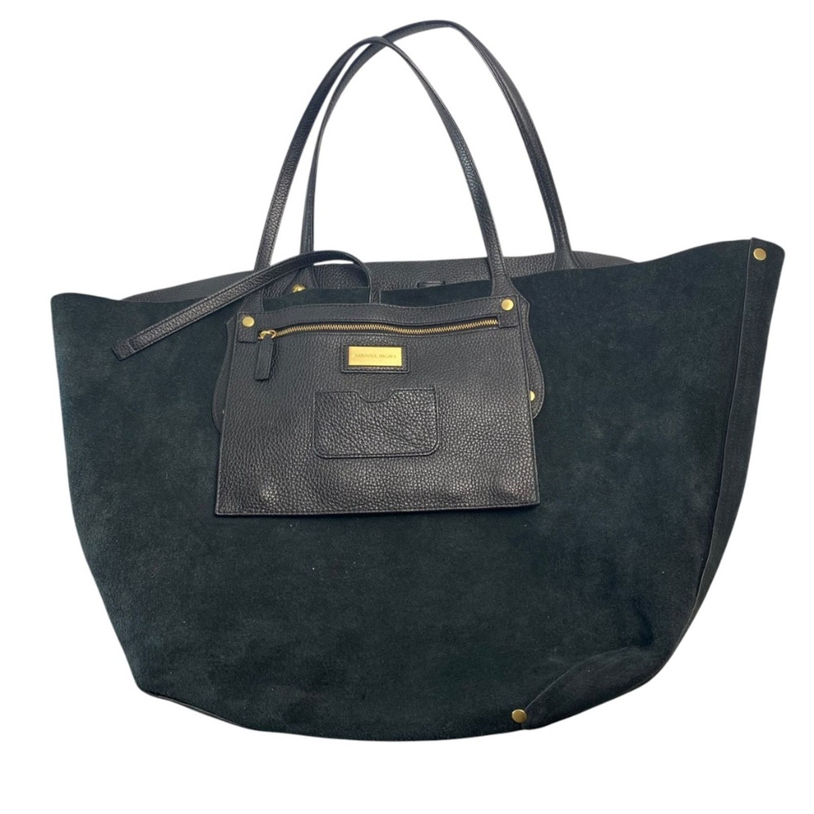 Other ANNABEL INGALL Isabella Tote Italian Pebble Leather in Black Size ONE SIZE - 8 Thumbnail