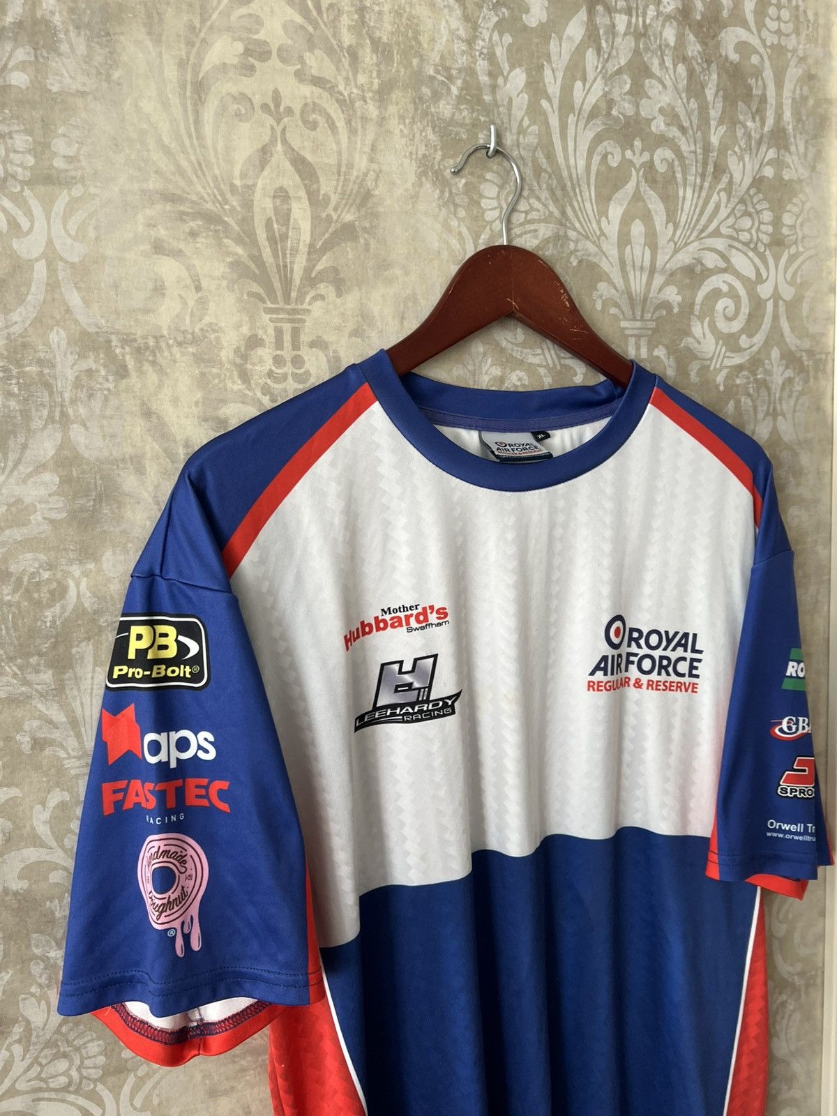 Other Vintage Royal Air Force Racing Jersey RAF Motorsport Tee Size US XL / EU 56 / 4 - 5 Thumbnail
