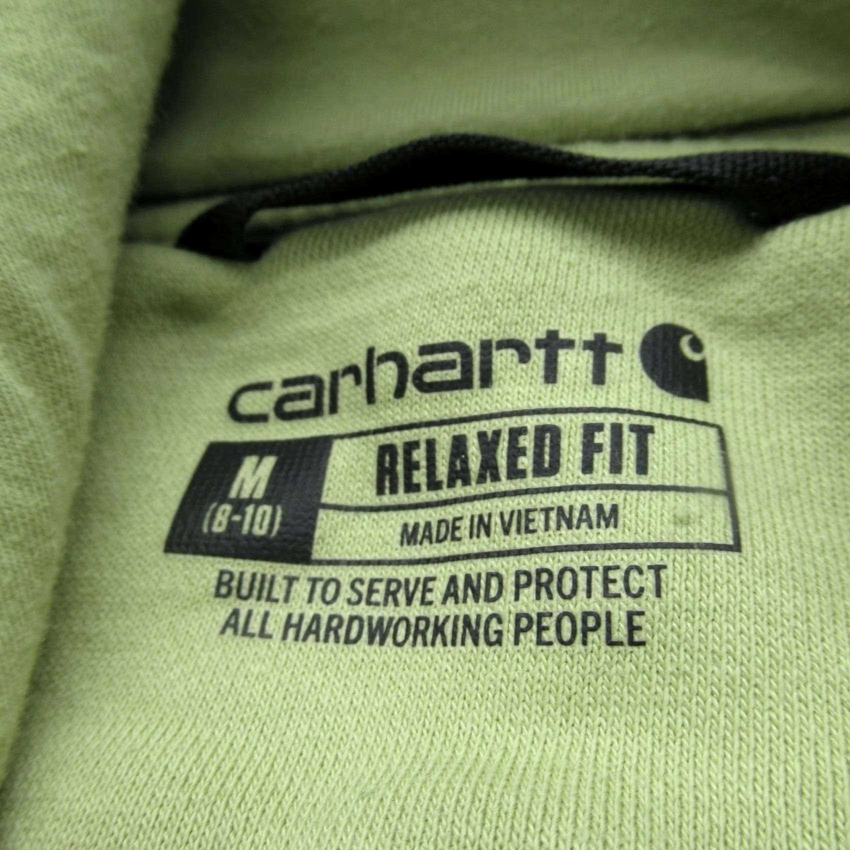 Carhartt Carhartt Hoodie Womens Medium Lime Logo Sleeve Graphic Relaxed Fit Heavyweight Size M / US 6-8 / IT 42-44 - 4 Thumbnail