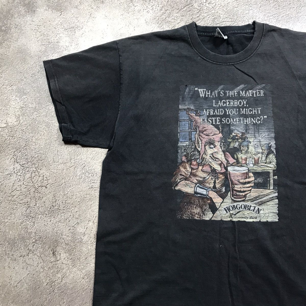 Band Tees VINTAGE ADULT FADED HOBGOBLIN LAGERBOY FUNNY TEE Y2K 90s Size US XL / EU 56 / 4 - 3 Thumbnail