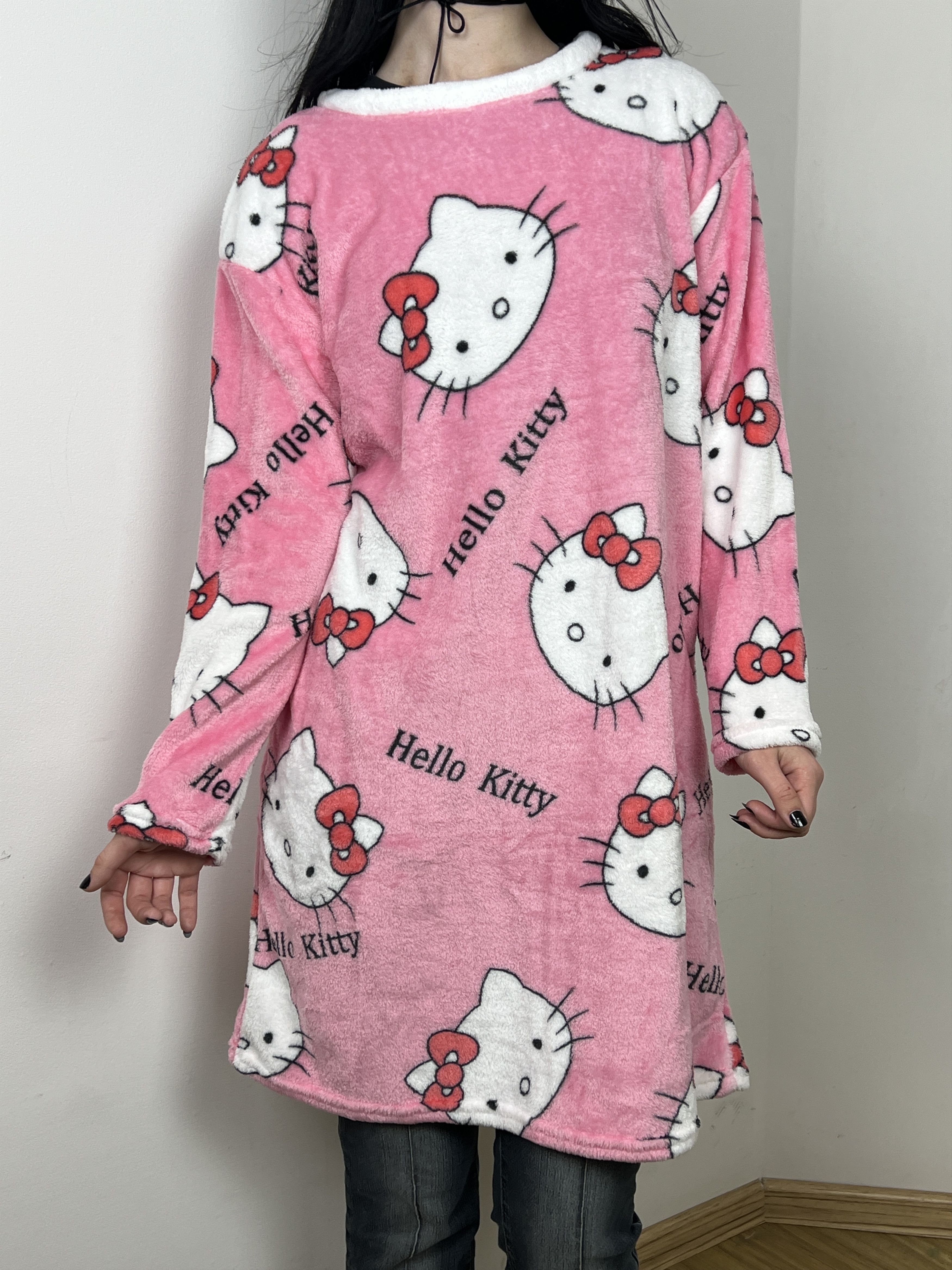Cartoon Network Hello Kitty Y2K Style All Over Print Nightgown Shirt Size L / US 10 / IT 46 - 1 Thumbnail