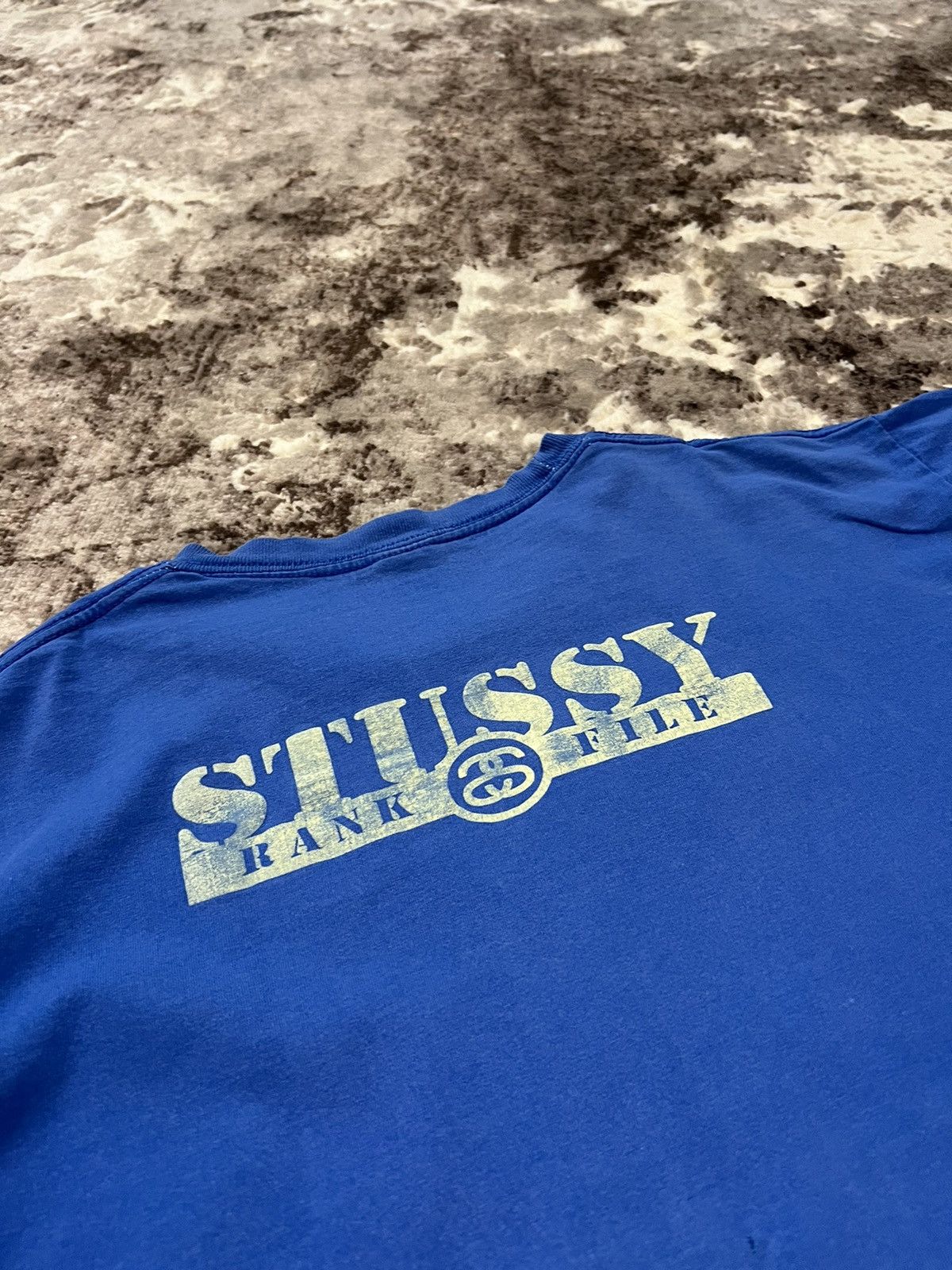 Stussy × Vintage Vintage 90s Stussy Bank File Rare T-shirt Size US L / EU 52-54 / 3 - 9 Thumbnail