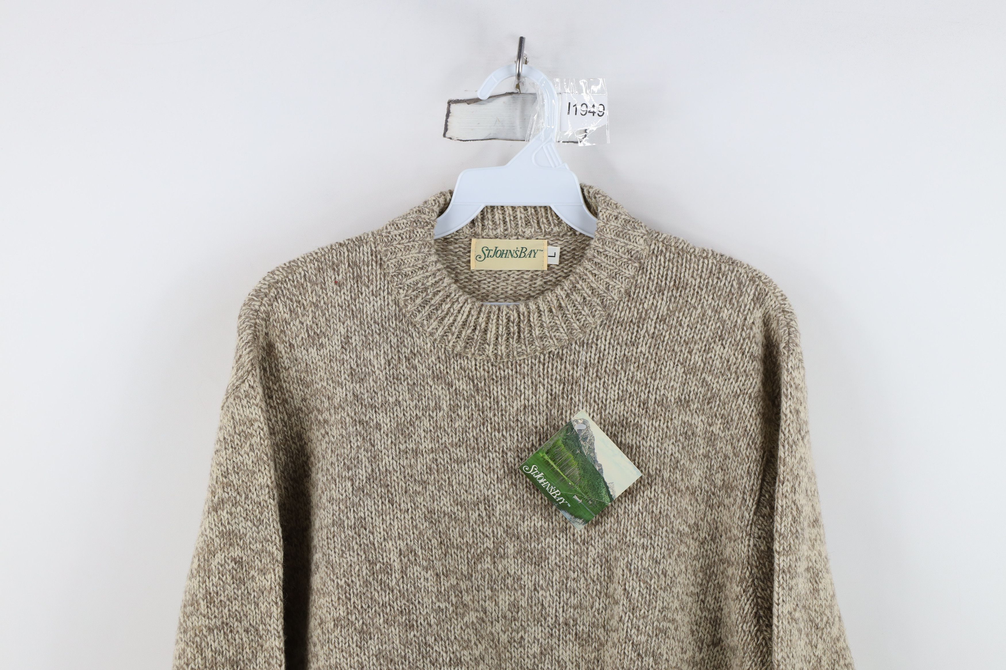 Vintage Deadstock Vintage 70s Streetwear Blend Knit Crewneck Sweater Size US L / EU 52-54 / 3 - 2 Thumbnail