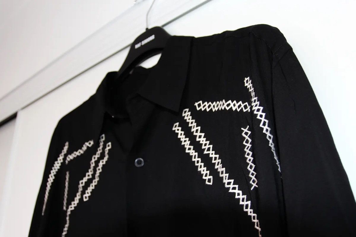 Yohji Yamamoto Yohji Yamamoto Pour Homme 21SS Embroidered Stitching Shirt Size US M / EU 48-50 / 2 - 6 Thumbnail