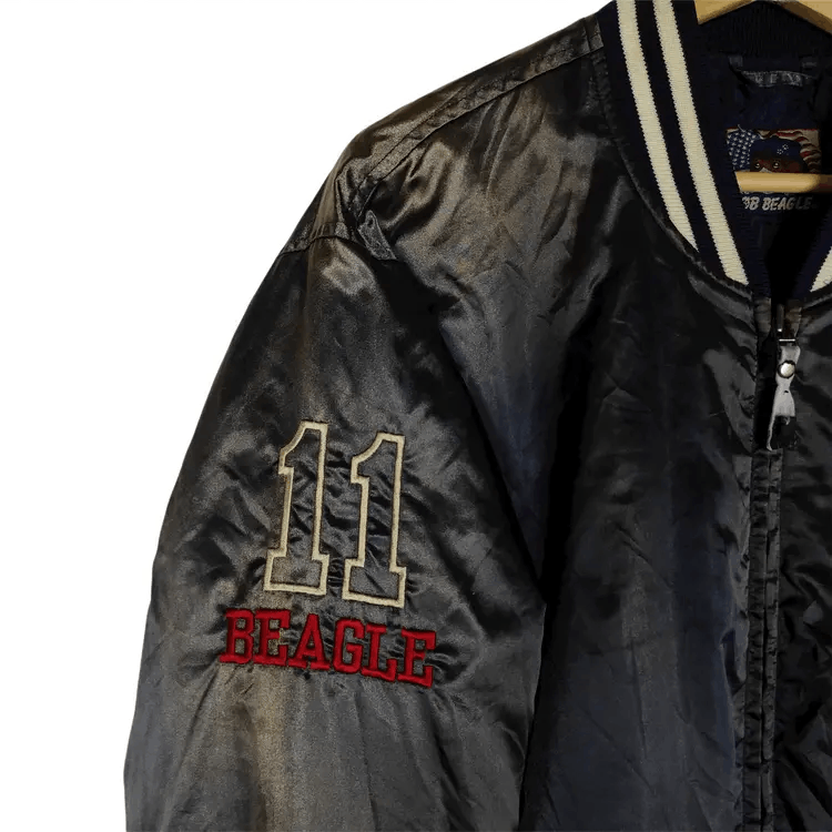 Vintage Vintage Bob Beagle x East Boy Faded Varsity Jackets Size US L / EU 52-54 / 3 - 6 Thumbnail