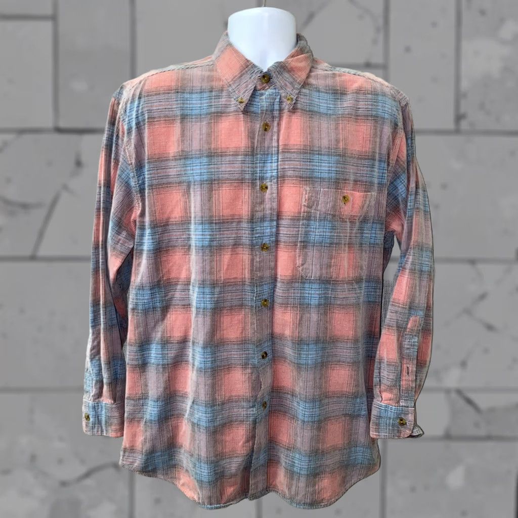 Orvis Orvis Mens Plaid Long Sleeve Button Front Shirt - Size L Size US L / EU 52-54 / 3 - 1 Thumbnail