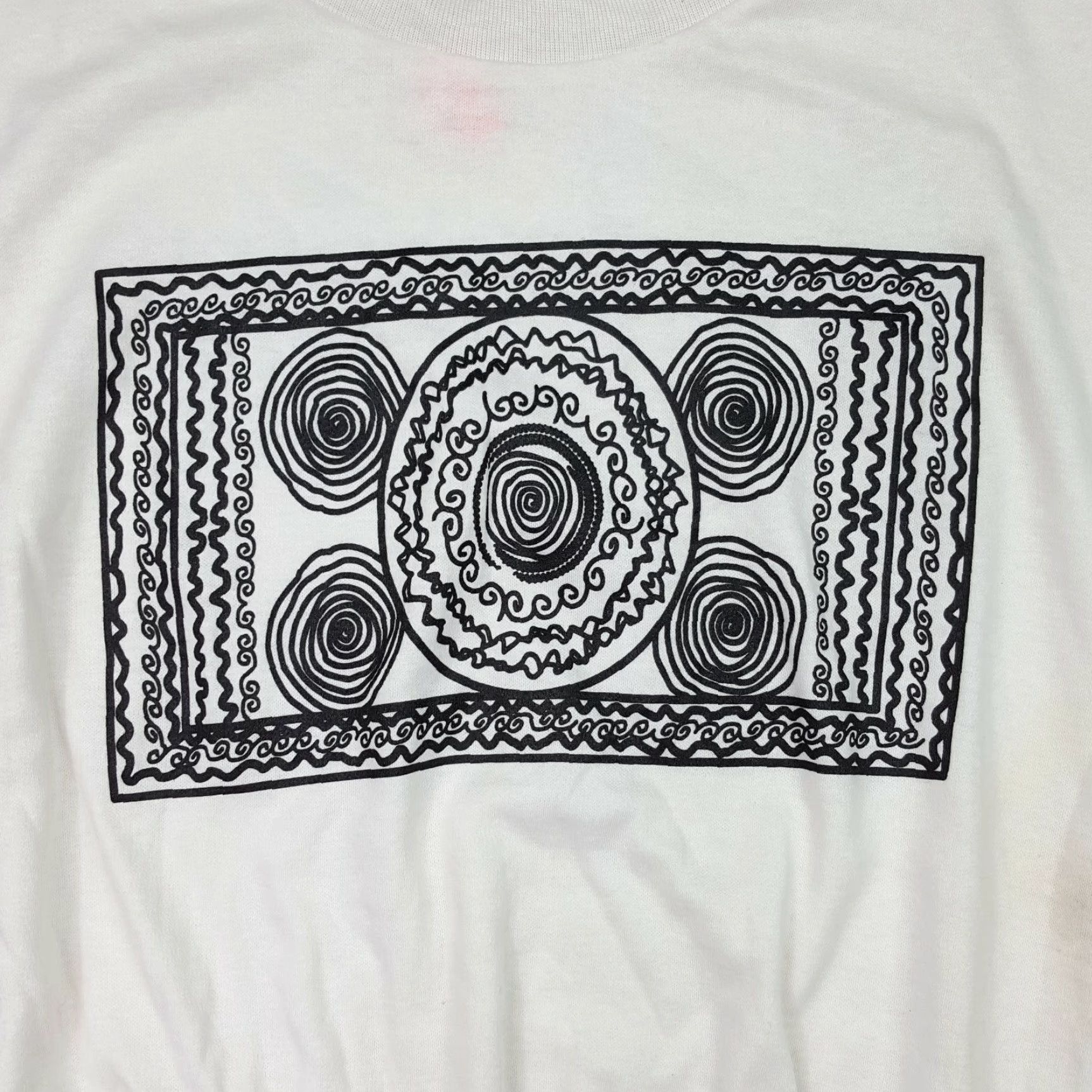 Vintage VTG Aztec Art Women's Size S Short Sleeve Crewneck Sweatshirt Shirt Crew Neck 90s Tubleweeds Size S / US 4 / IT 40 - 3 Thumbnail