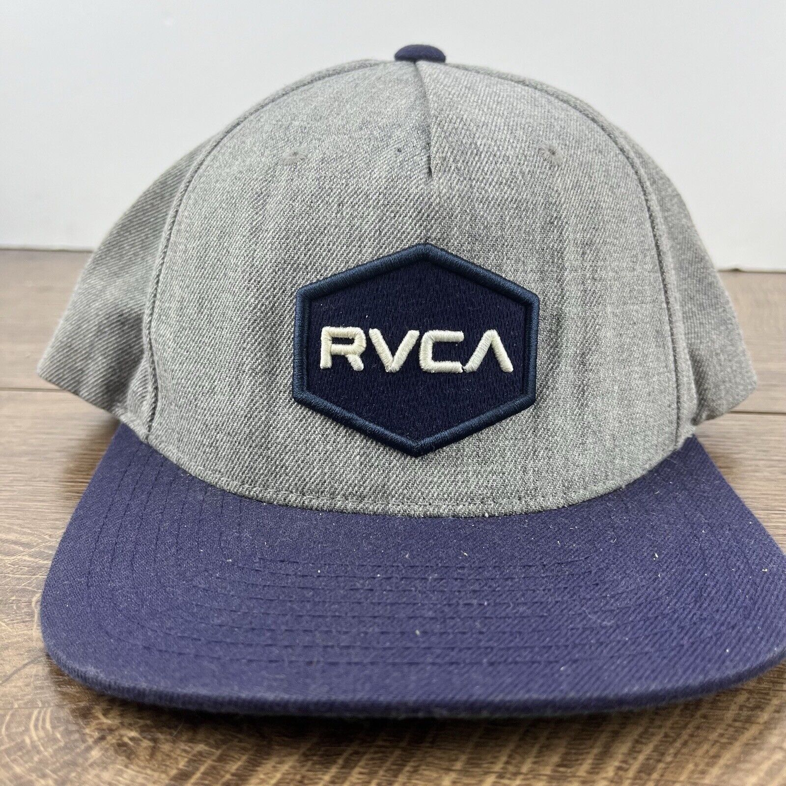 RVCA RVCA Hat RVCA Gray Snapback Hat Gray Adjustable Hat Adult Fi Size ONE SIZE - 6 Thumbnail