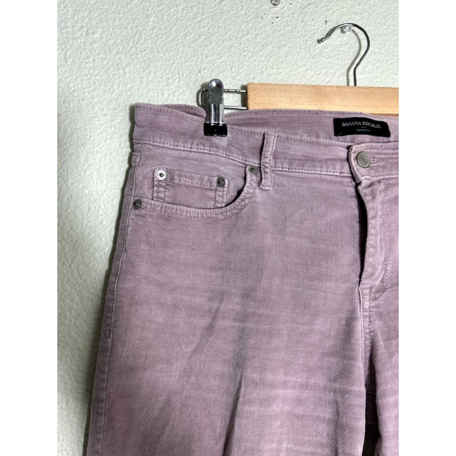 Banana Republic VINTAGE Banana Republic Womens Pants Skinny Corduroy Pink 8 Regular 34x29 Chino Mens Womens Boys Girls Size 30" / US 8 / IT 44 - 4 Thumbnail