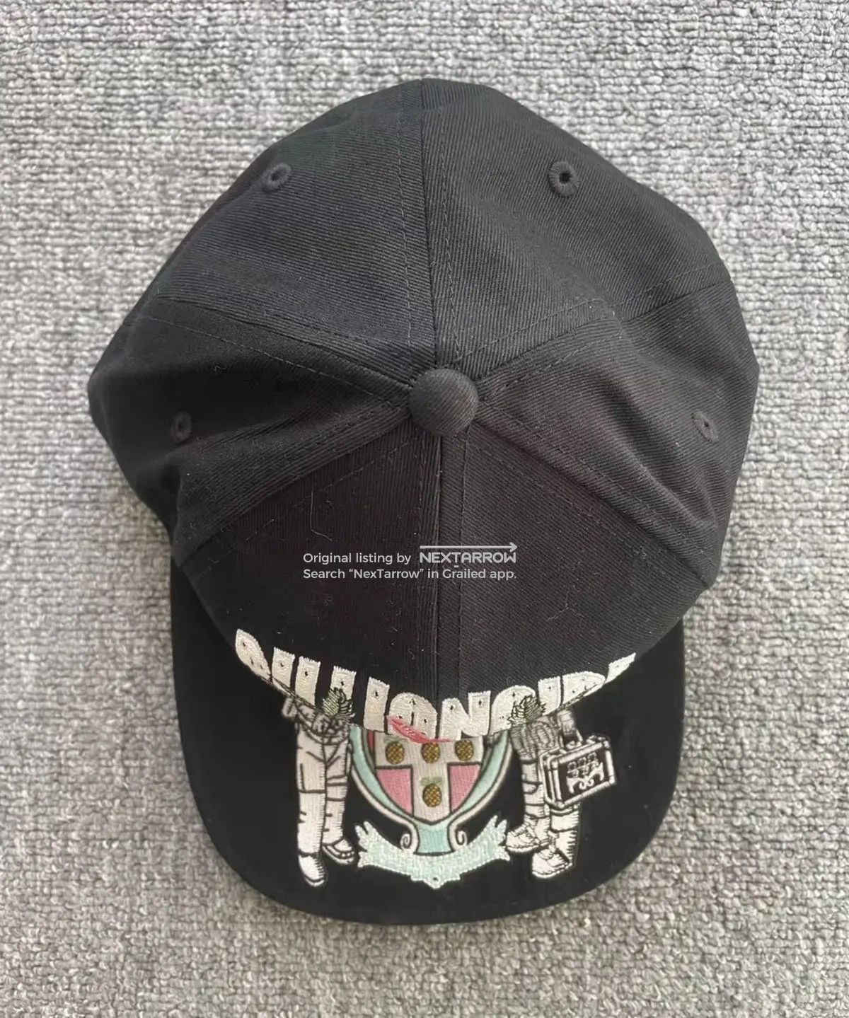 Bbc Icecream Fully Embroidered Astronaut Baseball Cap in Black, Men's — image 2 of 6