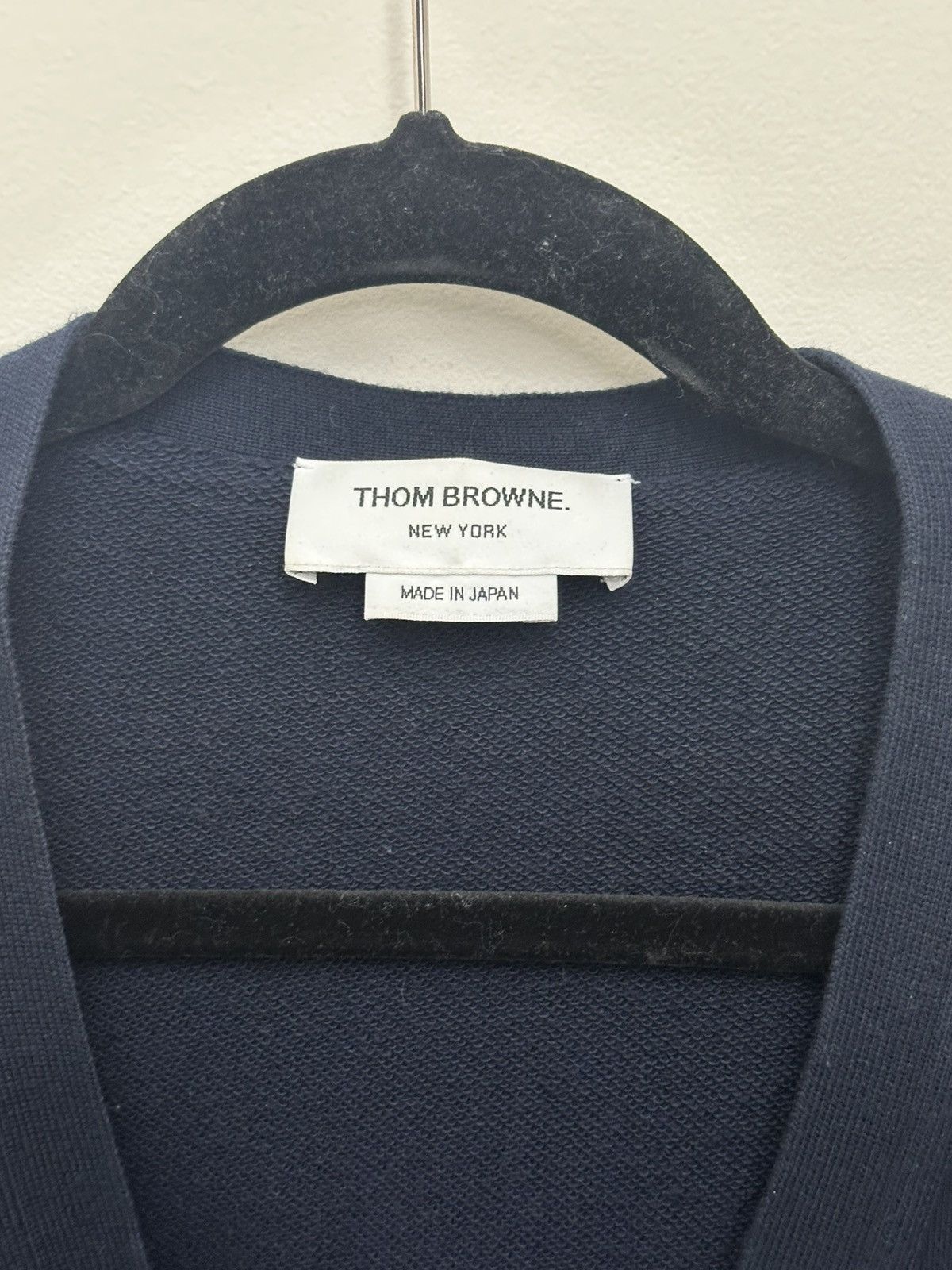 Thom Browne Thom Browne navy cotton cardigan sz 5 Size US XXL / EU 58 / 5 - 5 Thumbnail